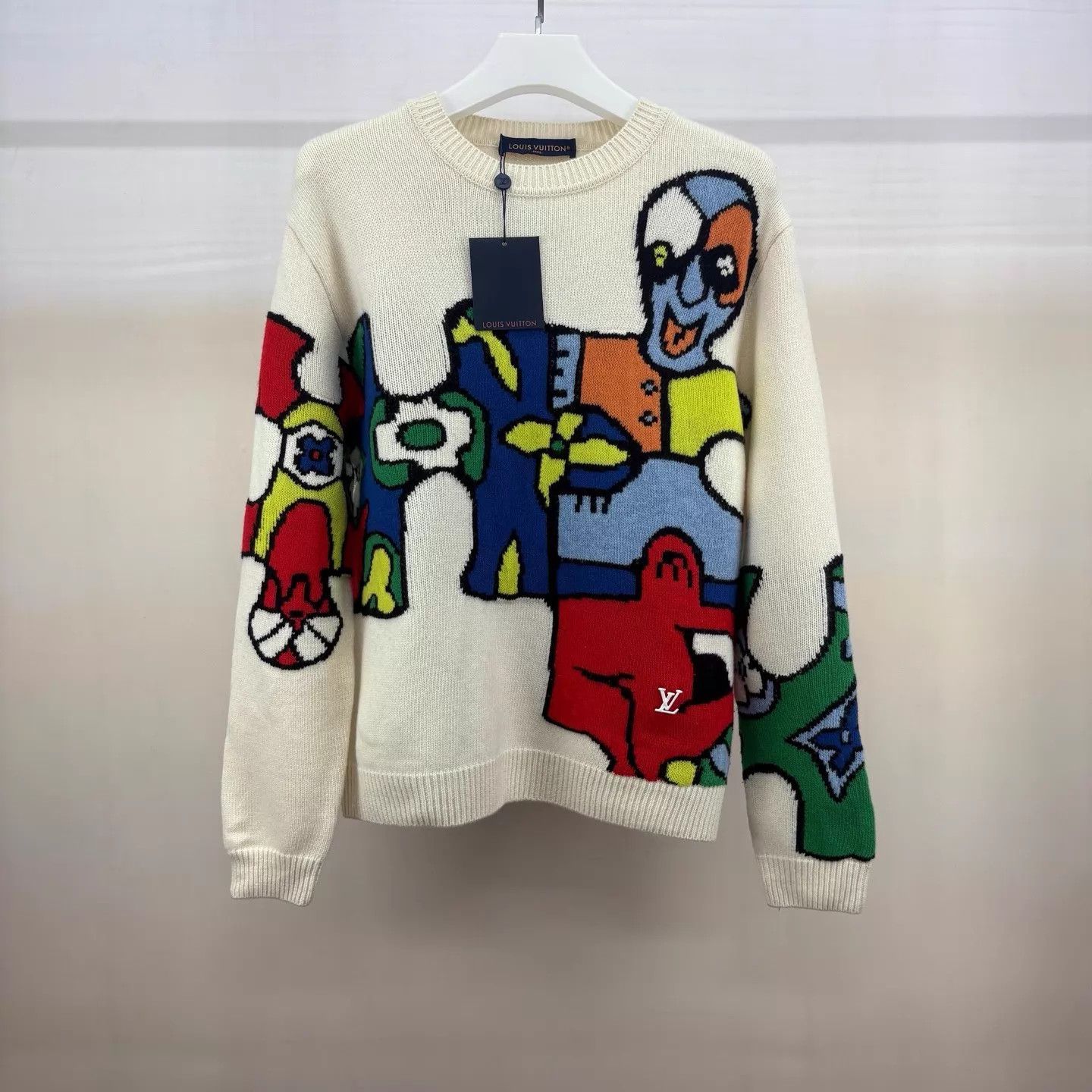 Louis Vuitton Louis Vuitton Abstract Cartoon Sweater M (New Unused) Size M / US 6-8 / IT 42-44 - 1 Thumbnail