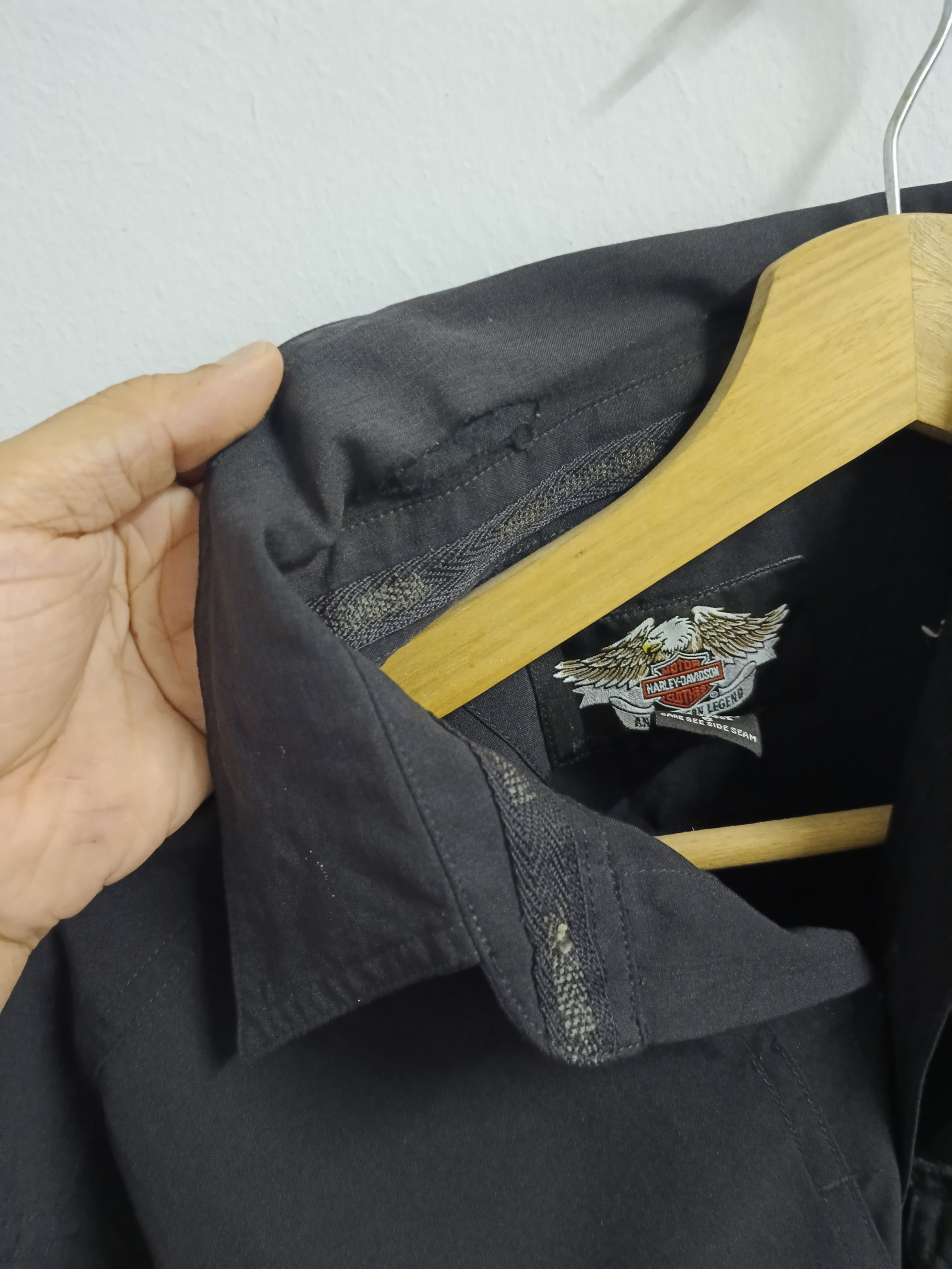 Harley Davidson × Vintage VINTAGE 2000s SICK HARLEY DAVIDSON LONG SLEEVE BUTTON UP Size US M / EU 48-50 / 2 - 6 Thumbnail
