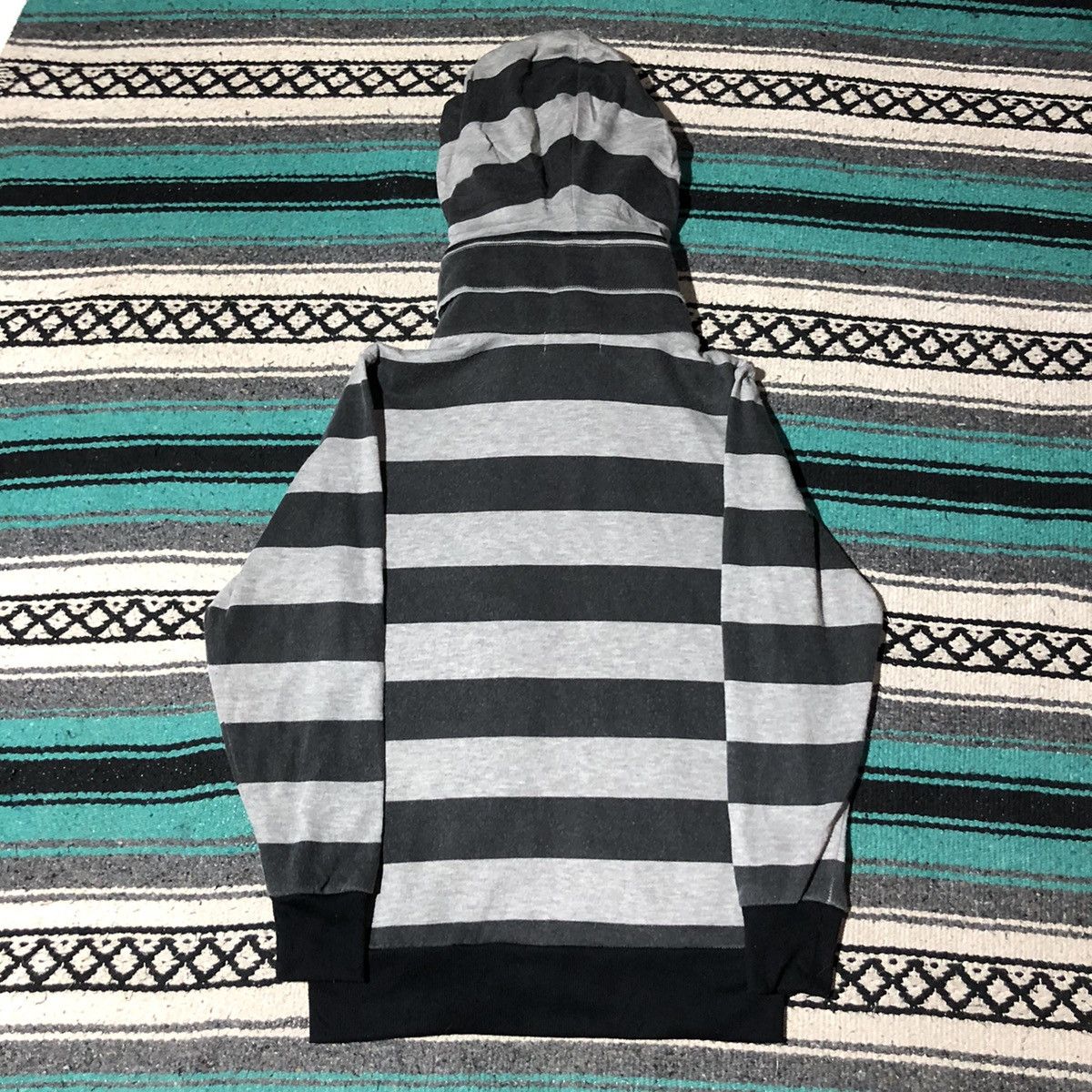 If Six Was Nine × Japanese Brand × Le Grande Bleu (L.G.B.) Ba-Tsu Prisoner Zip Hidden Hoodie Size US M / EU 48-50 / 2 - 4 Thumbnail