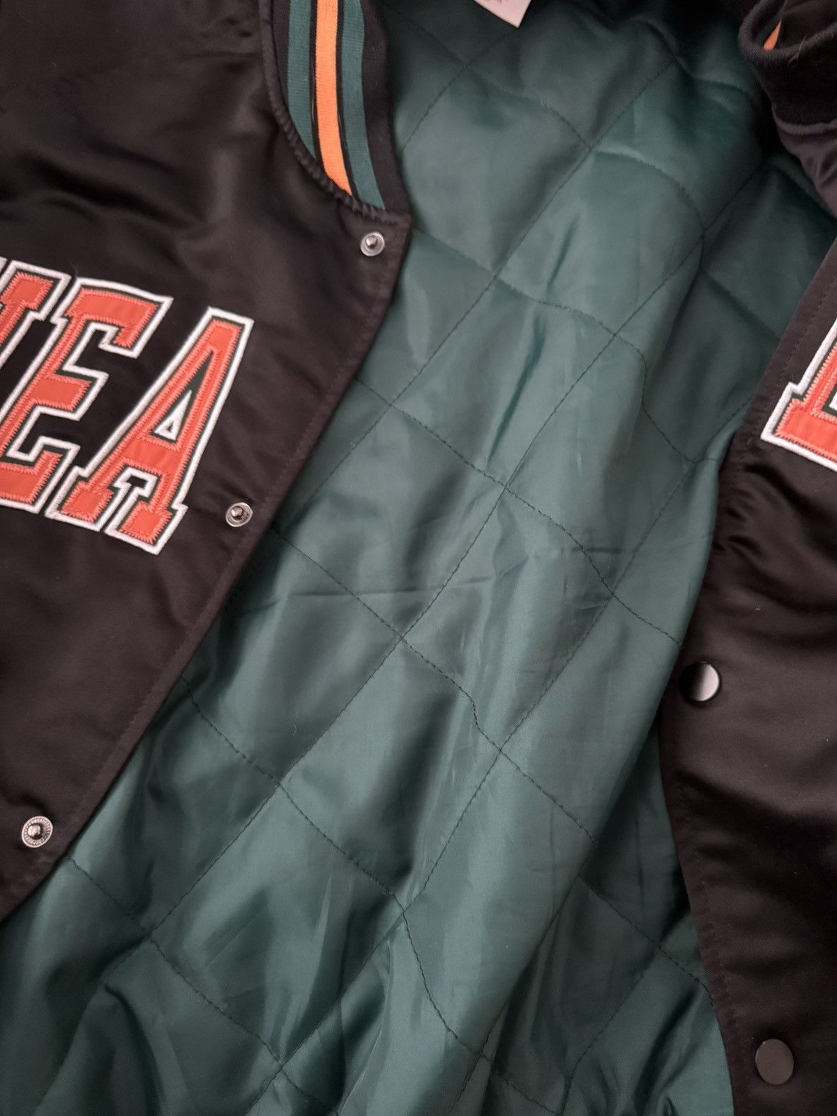 Midnight Organic Midnight Organic Healthy Black Varsity Jacket Size US L / EU 52-54 / 3 - 3 Thumbnail