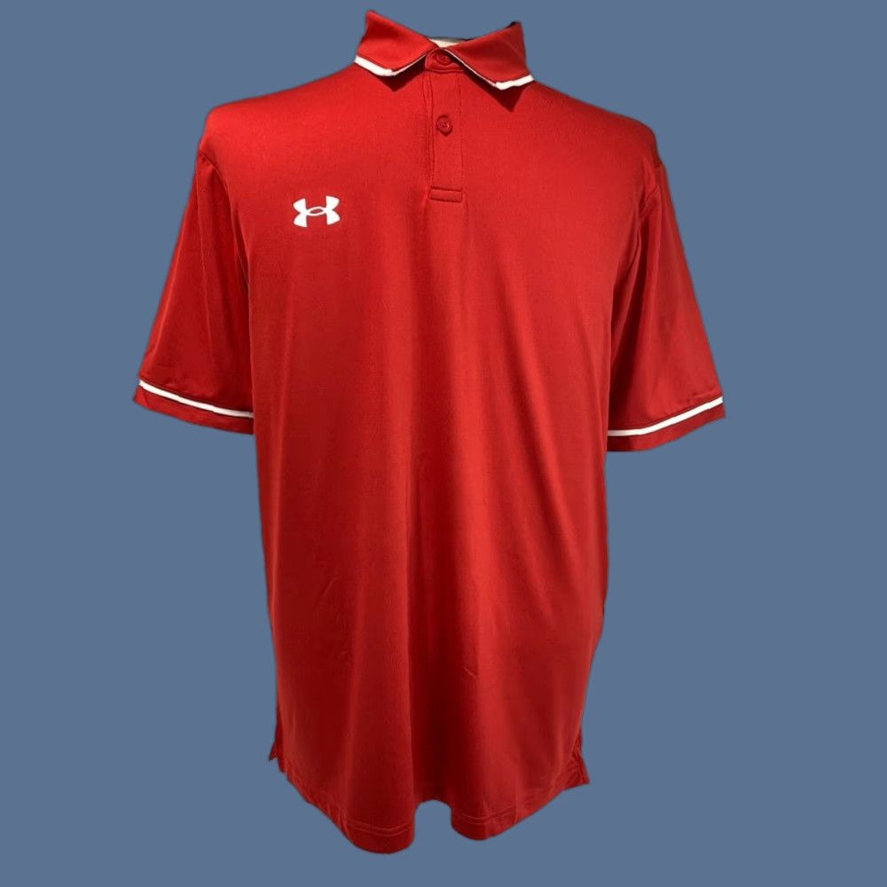 Under Armour VINTAGE? Wait not vintage. Under Armour Mens Polo Shirt M Red Team Polo Shirt 1376904 Size US M / EU 48-50 / 2 - 1 Thumbnail