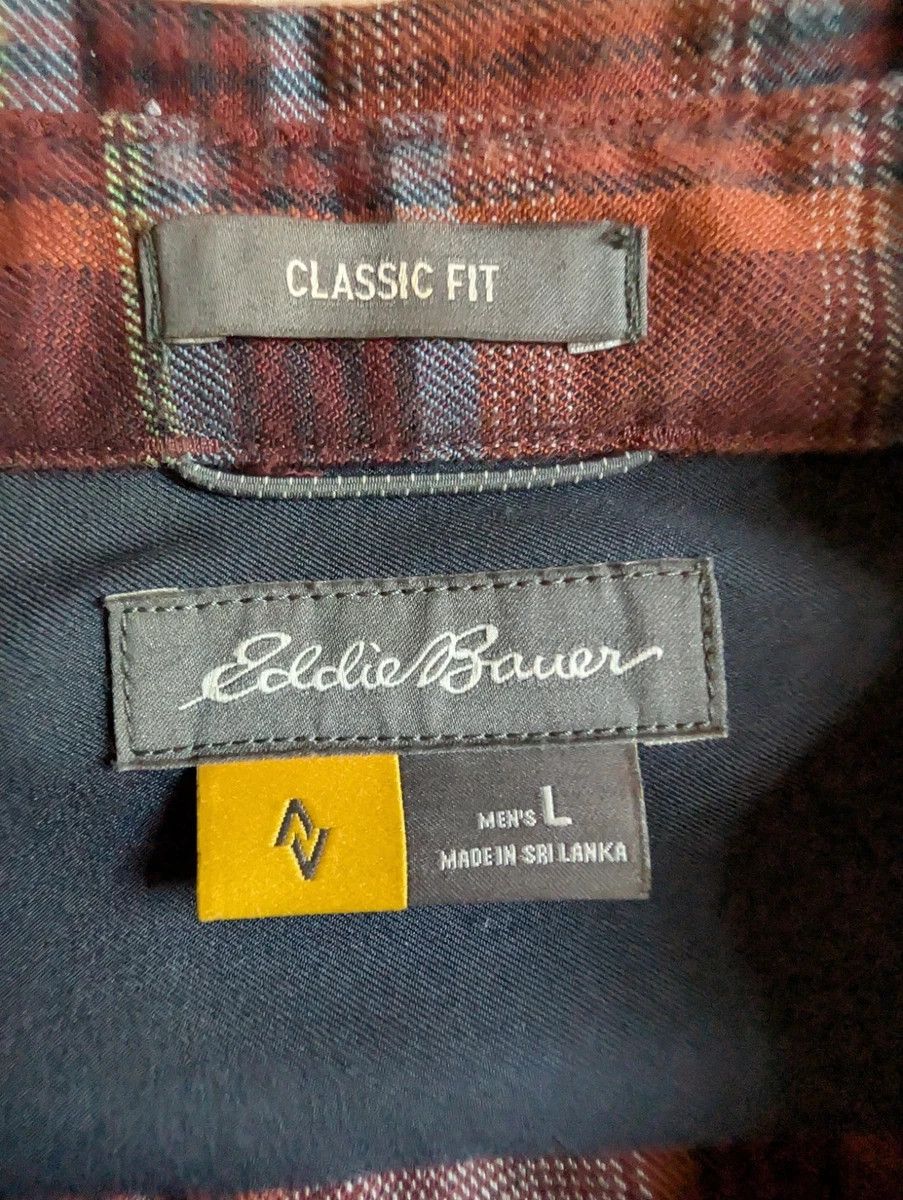 Eddie Bauer Eddie Bauer plaid flannel shirt size L Size US L / EU 52-54 / 3 - 9 Thumbnail