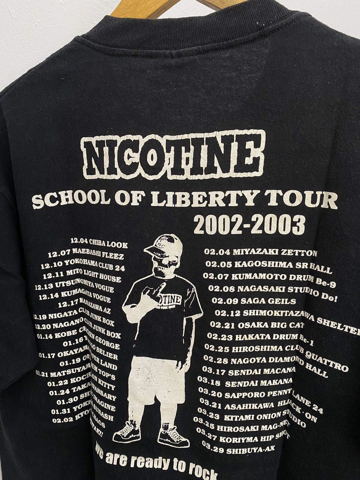 Band Tees × Vintage Vintage Nicotine "School of liberty tour 02-03" t-shirt Size US L / EU 52-54 / 3 - 3 Thumbnail