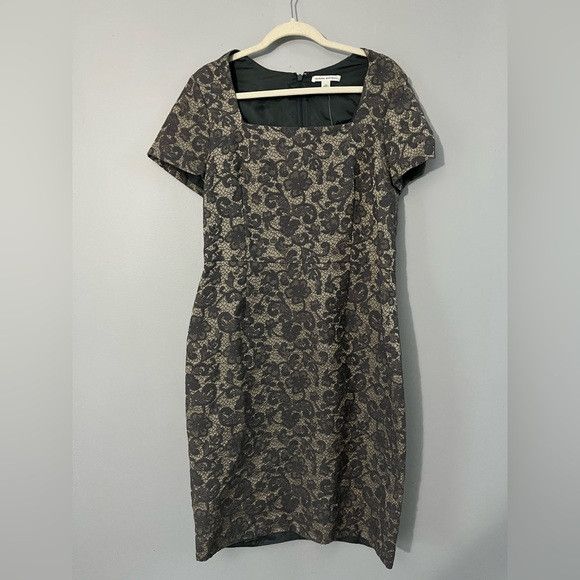 Banana Republic Banana Republic grey and cream lace Dress size 14 NWT Size XL / US 12-14 / IT 48-50 - 1 Thumbnail
