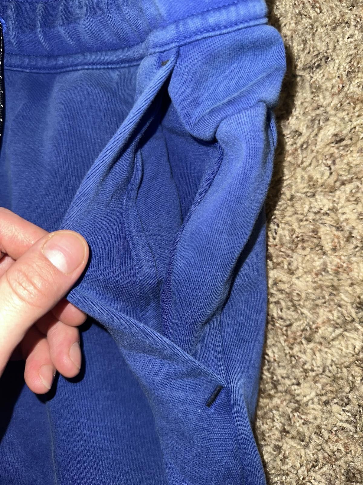 Nike Nike Sportswear Men's Deep Royal Washed Tech Fleece Joggers Pants Size US 34 / EU 50 - 4 Thumbnail