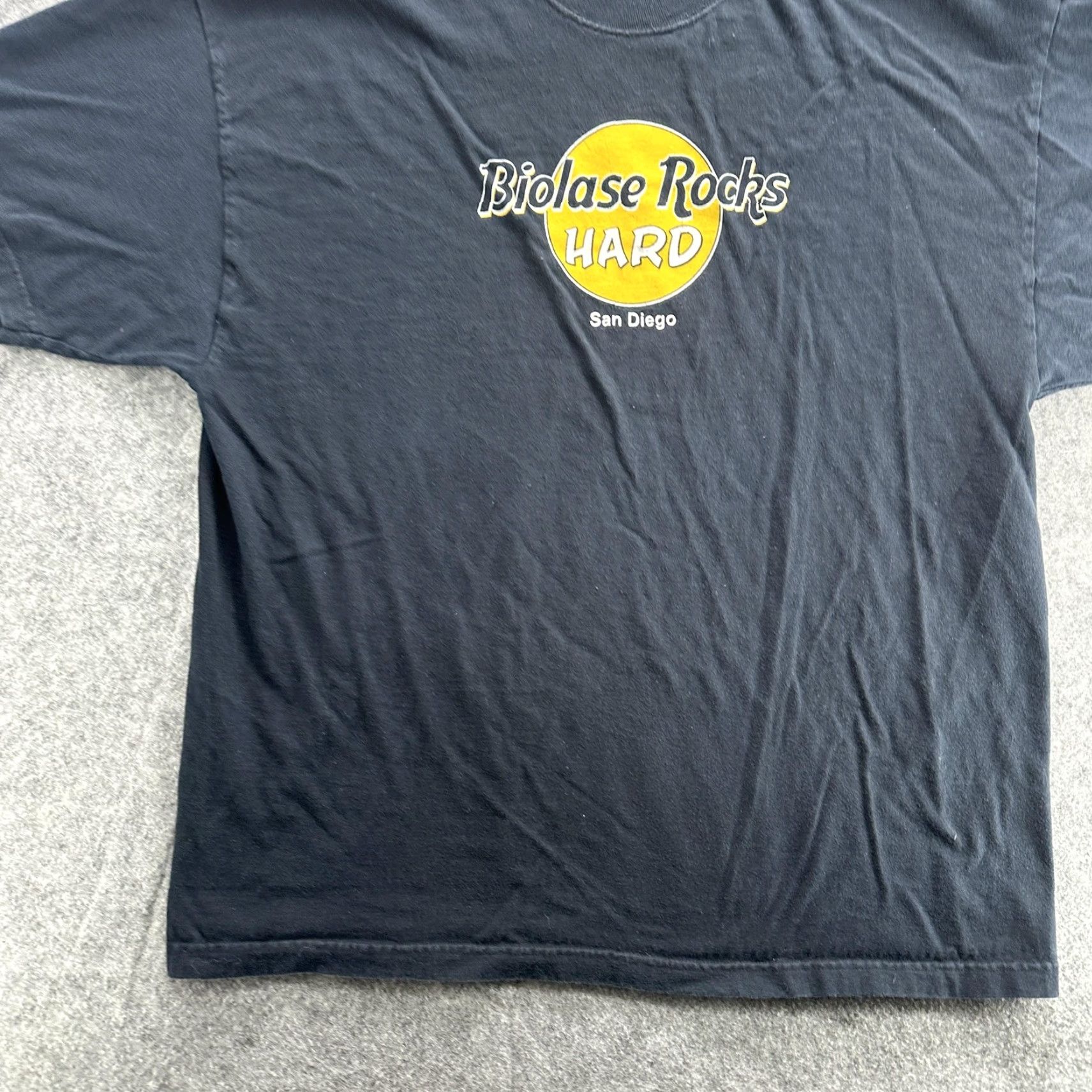 Hanes **BIOLASE ROCKS HARD SAN DIEGO PROMO T-SHIRT MEN'S XL BLACK** User: BIOLASE ROCKS HARD SAN DIEGO PROMO T-SHIRT MEN'S XL BLACK Size US XL / EU 56 / 4 - 4 Thumbnail