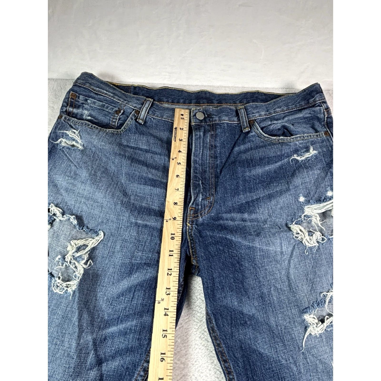 Levi's Levi's 511 Jeans Mens Regular Fit Straight 40x32 Blue Denim 5-Pocket Logo Vintage: No Size US 40 / EU 56 - 3 Thumbnail