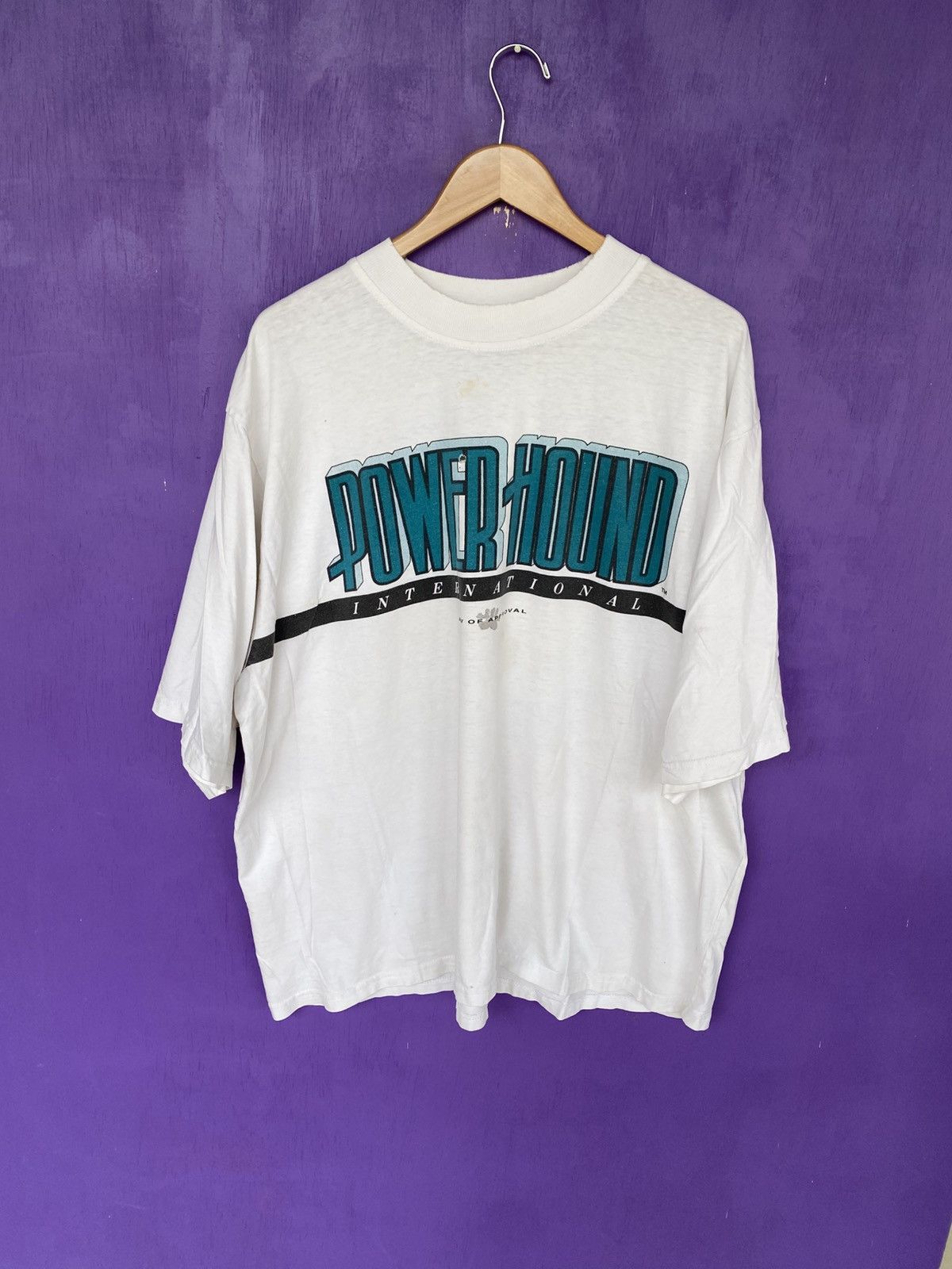 Other Vintage 90s Powerhound international t-shirt Size US XXL / EU 58 / 5 - 1 Thumbnail