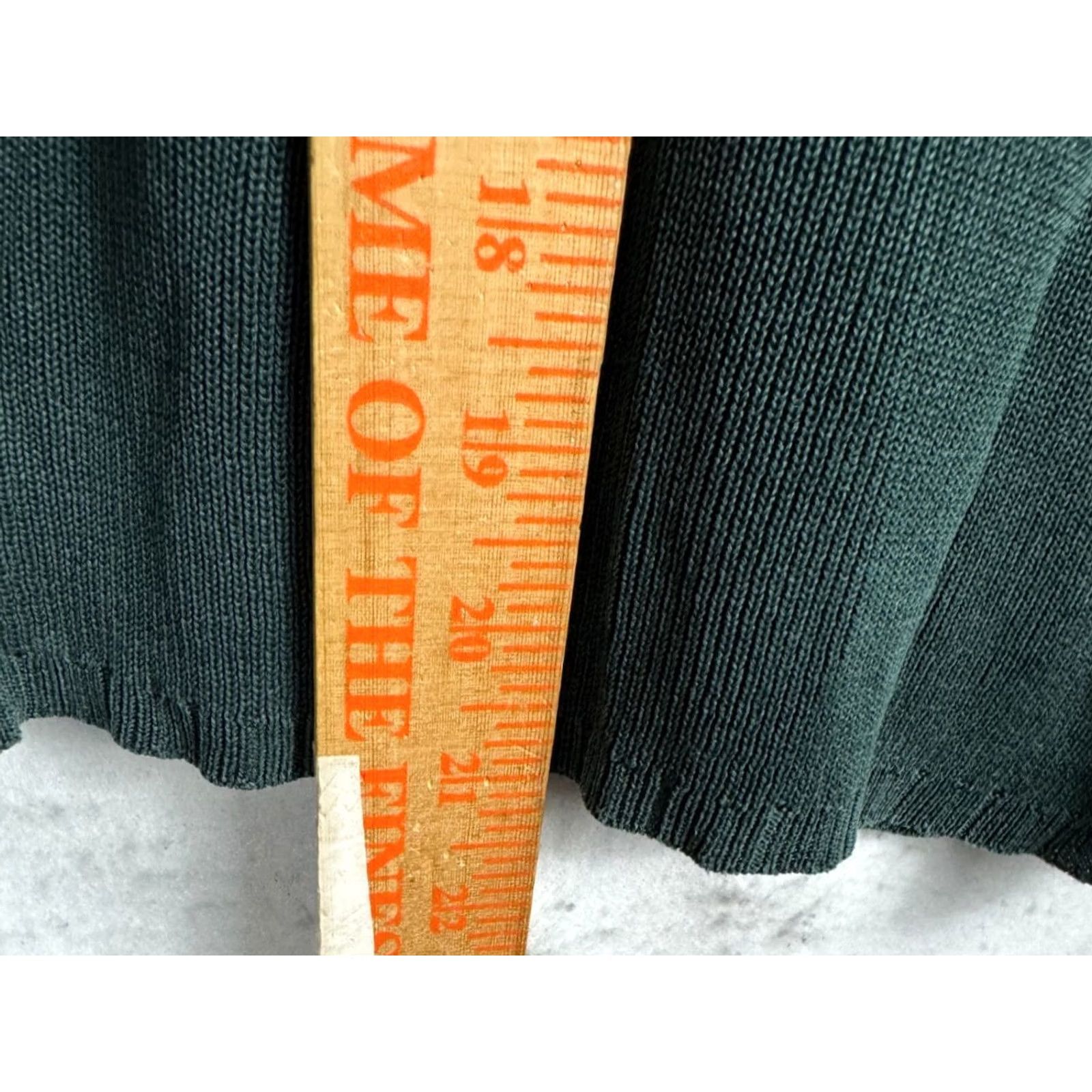 Vintage VINTAGE Carlisle Cardigan Shirt Women’s Small Green 100% Silk Long Sleeve Button Ribbed 90s Designer Womens Size S / US 4 / IT 40 - 4 Thumbnail