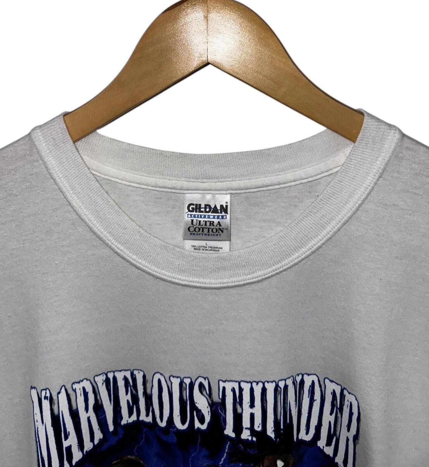 Designer VTG 90s Marvelous Thunder Lightning Horse Religious Shirt L Size US L / EU 52-54 / 3 - 4 Thumbnail