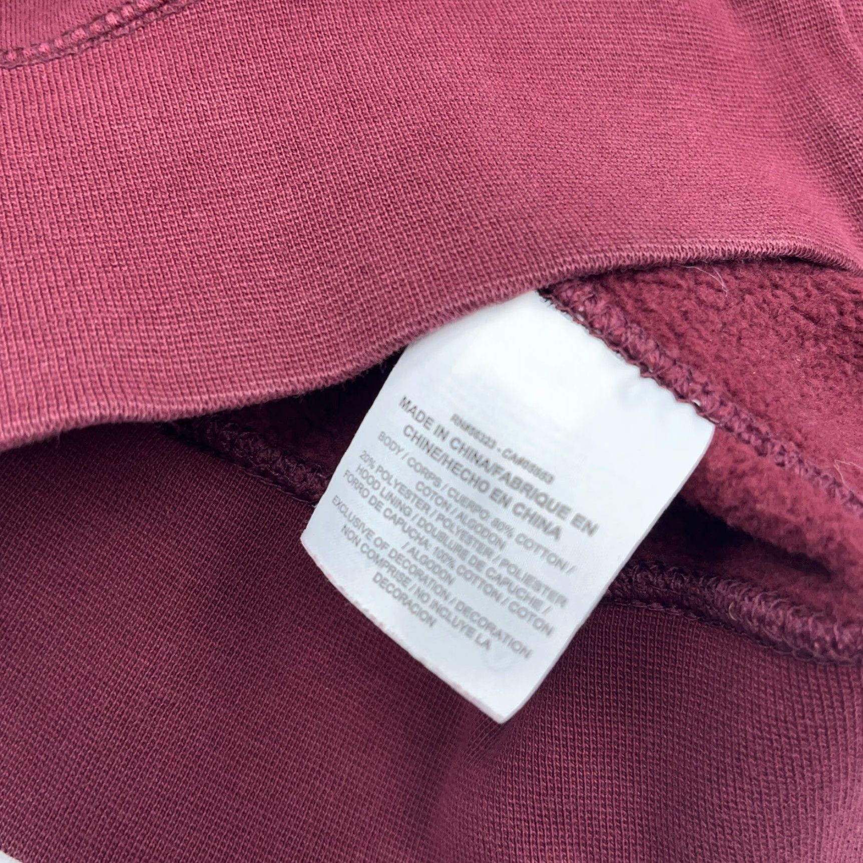 Jordan Brand Jordan Hoodie Men M Maroon White Sweatshirt Jump Man Air Logo Graphic pullover Hooded with Pockets All Seasons Nike? Size US M / EU 48-50 / 2 - 7 Thumbnail