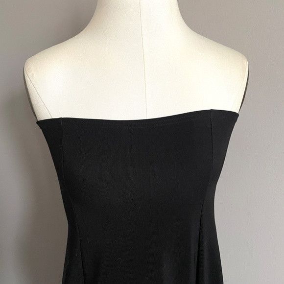 Vintage Vintage Black Tube Maxi Mermaid Dress - Stretchy! 🇨🇦 Size M / US 6-8 / IT 42-44 - 4 Thumbnail