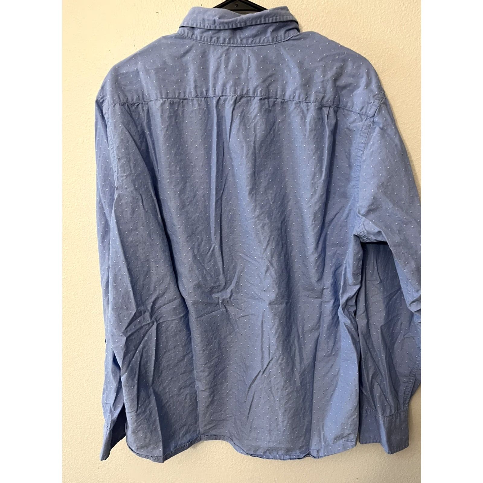 J.Crew VINTAGE J.CREW Shirt Adult XL Blue Polka Dot Button-Down Long Sleeve Slim Fit Mens Size US XL / EU 56 / 4 - 2 Thumbnail