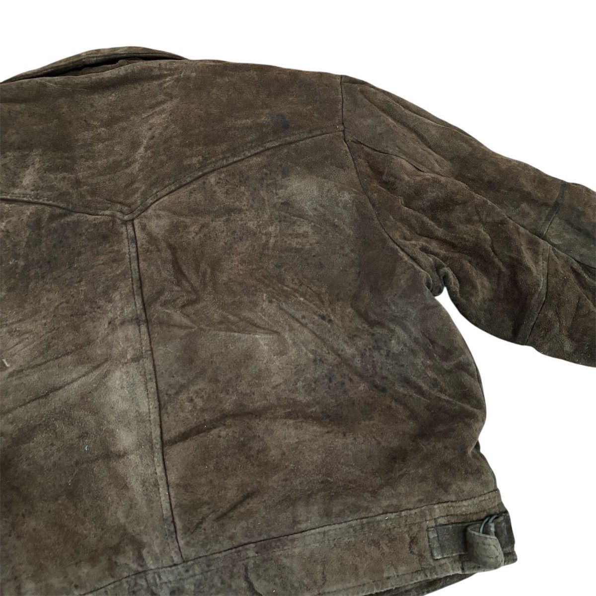 Japanese Brand WINTER‼️🥶 Vintage Geleone Cropped Suede Jacket Size US M / EU 48-50 / 2 - 4 Thumbnail
