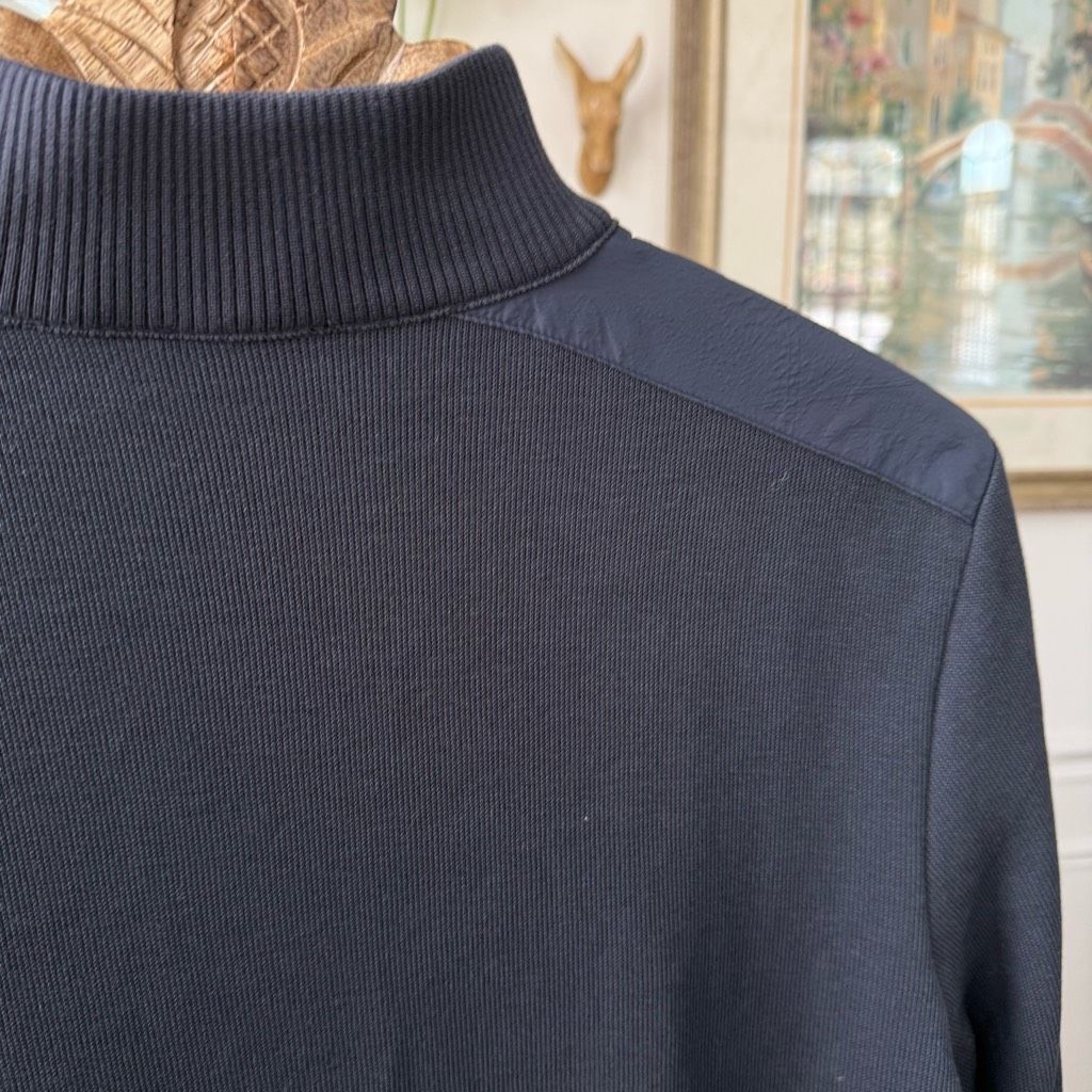Hugo Boss Boss Hugo Boss 1/4 Zip Cotton Sweater Dark Blue M Size US M / EU 48-50 / 2 - 6 Thumbnail