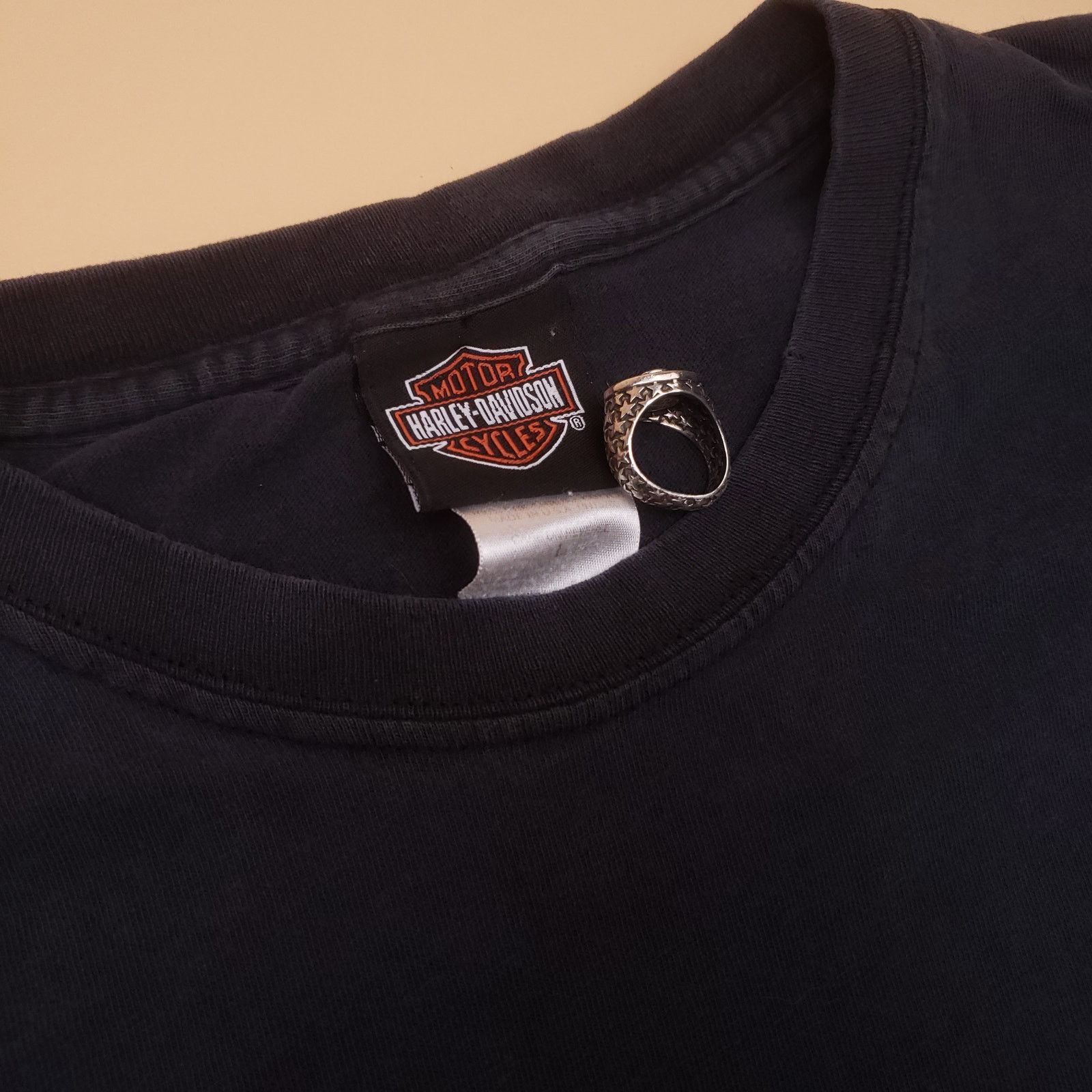Harley Davidson y2k Harley Davidson Motorcycles Flames Pocket T Shirt Mens L Size US L / EU 52-54 / 3 - 8 Thumbnail