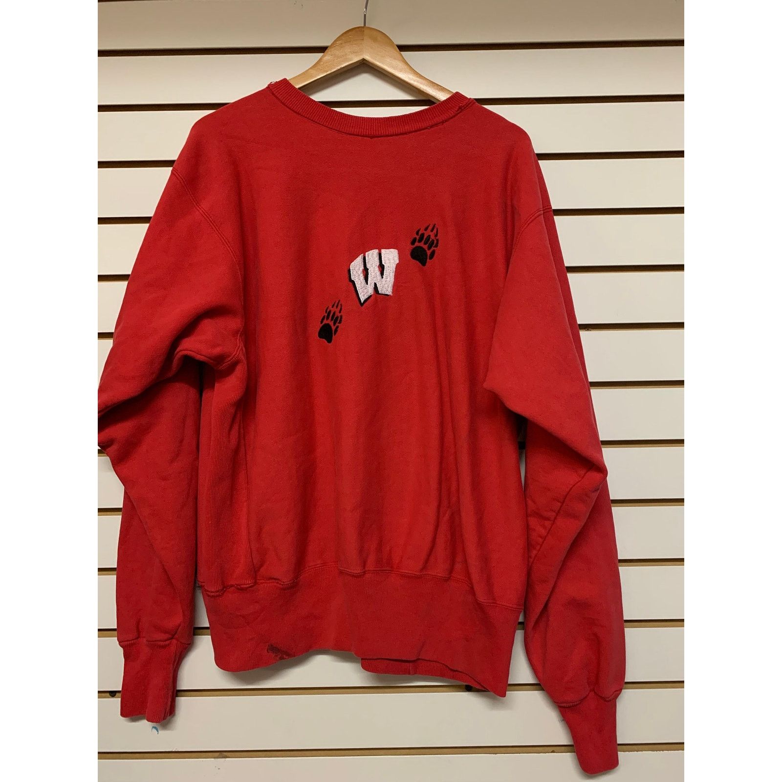 Majestic Vintage Wisconsin badgers crewneck Sweatshirt size XL 1990s Size US XL / EU 56 / 4 - 8 Thumbnail