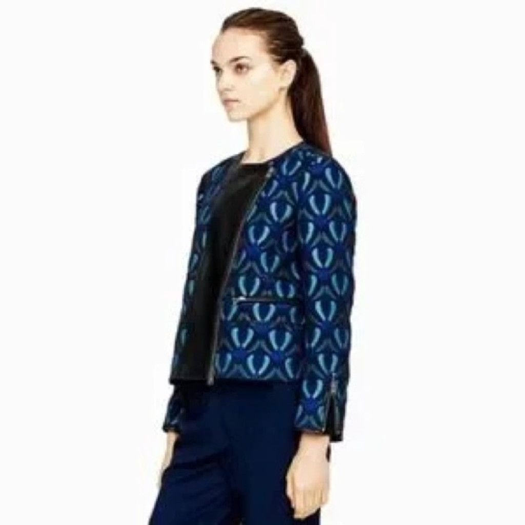 Club Monaco Club Monaco Aubrey Jacket W/ Lambskin Panel Women Size 12 Size XL / US 12-14 / IT 48-50 - 2 Thumbnail