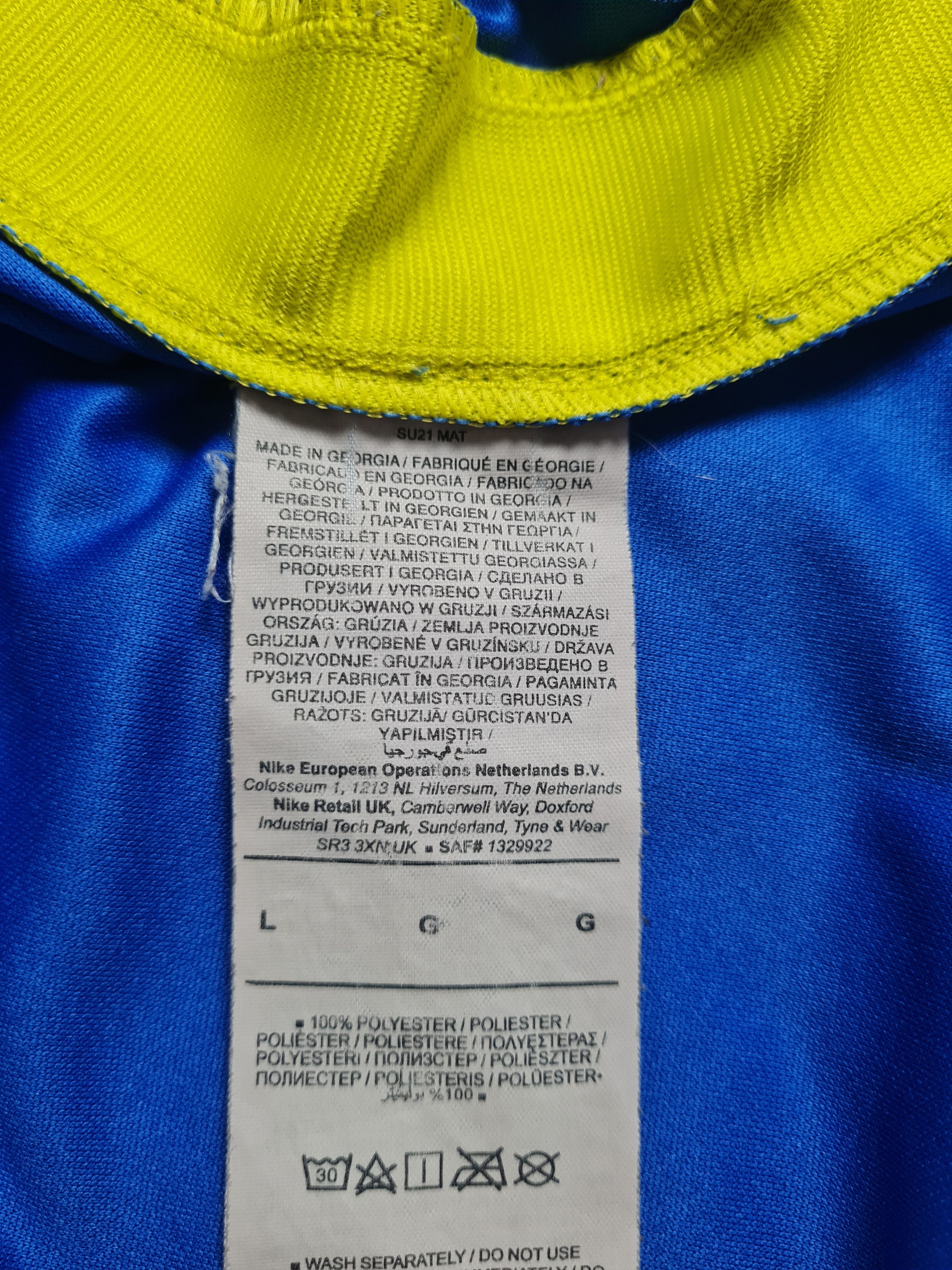 Nike JERSEY CHELSEA 2021/2022 HOME SHIRT NIKE SOCCER Size L Size US L / EU 52-54 / 3 - 15 Thumbnail