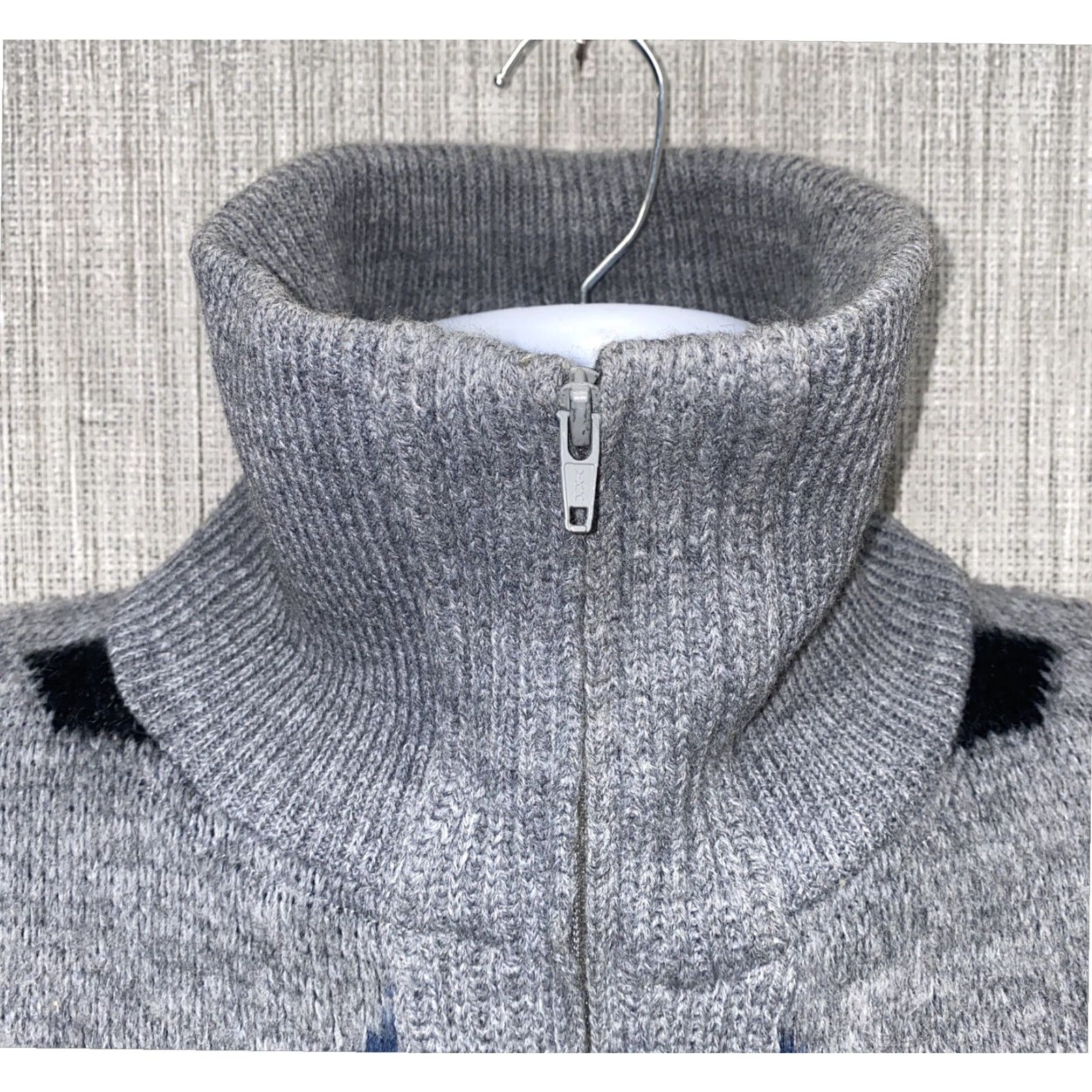 Vintage Towncraft Mens Gray Full Zip Acrylic Sweater Size M USA Made Size US M / EU 48-50 / 2 - 3 Thumbnail