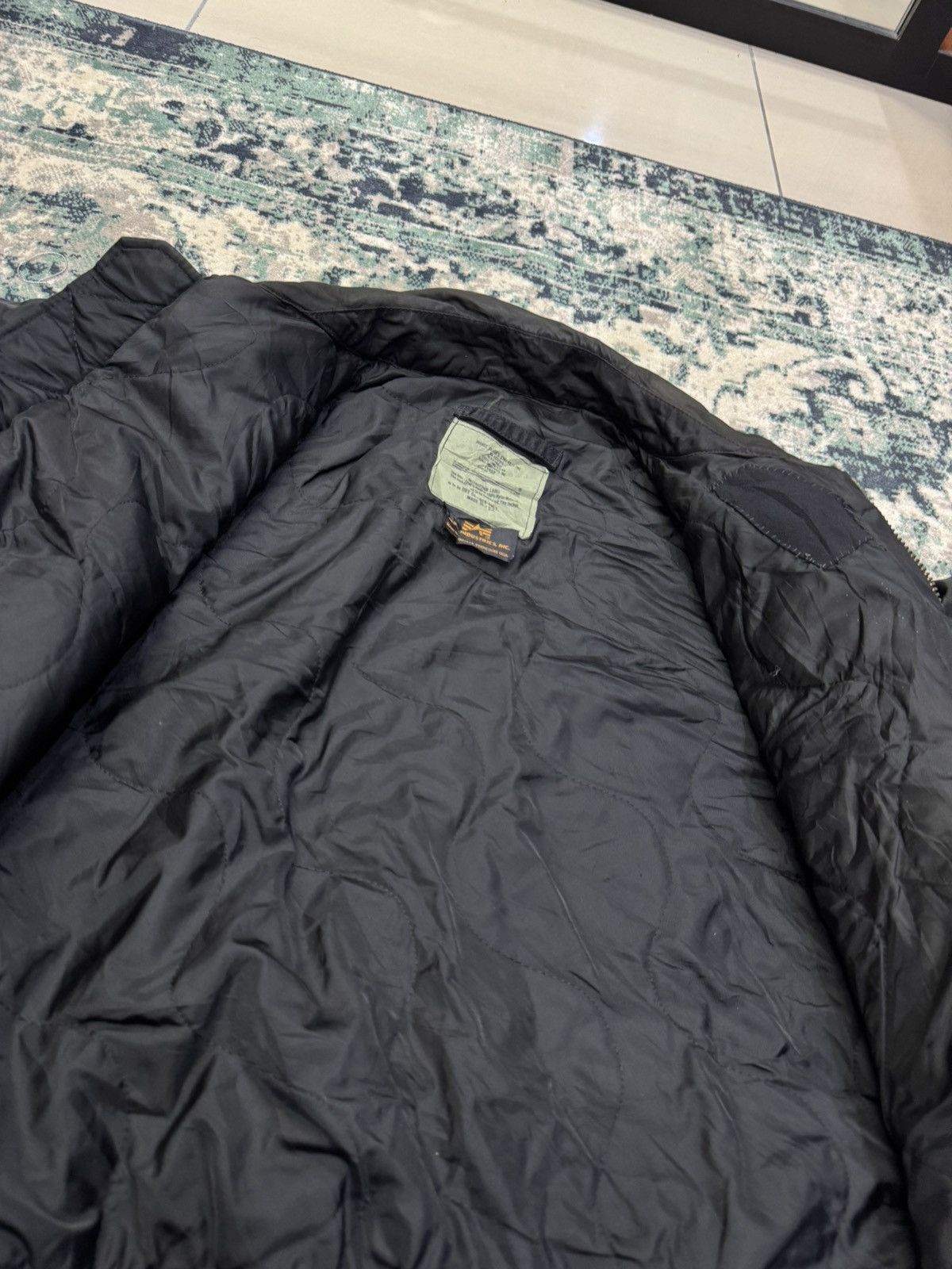 Alpha Industries VINTAGE ALPHA IND. CWU-45/P BOMBER JACKET MEDIUM 3G0007 Size US M / EU 48-50 / 2 - 5 Thumbnail