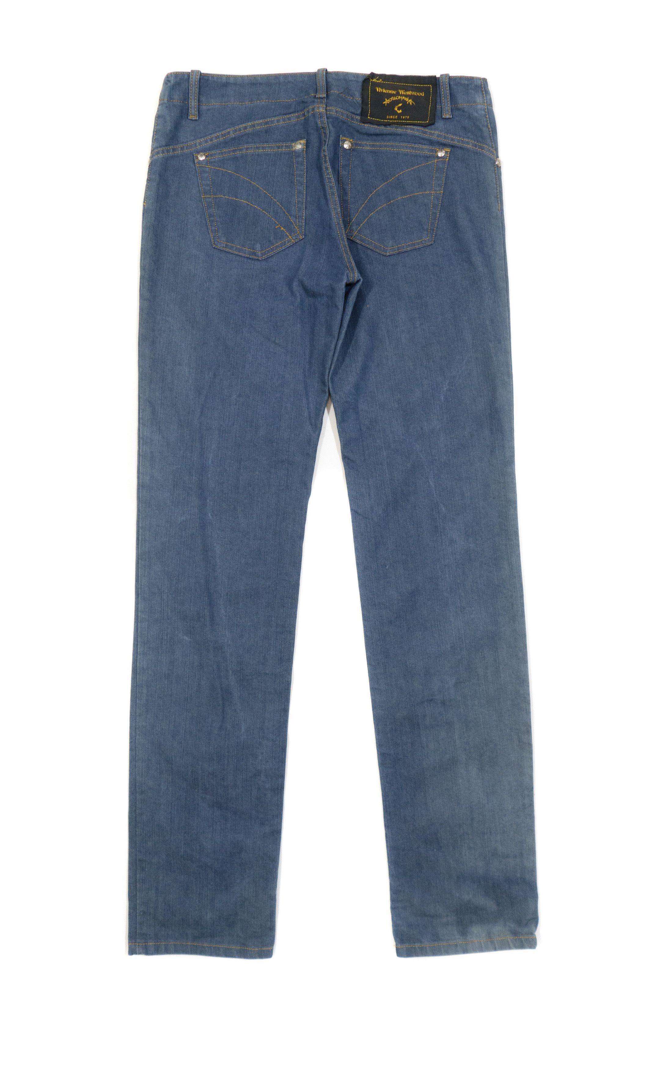 Vivienne Westwood Anglomania Straight Mid Rise Jeans Size US 30 / EU 46 - 2 Thumbnail