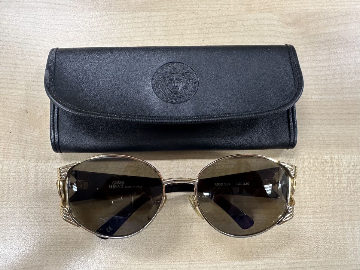 Versace Rare 90’s VERSACE Mod.S64 Col 030 Size ONE SIZE - 14 Thumbnail