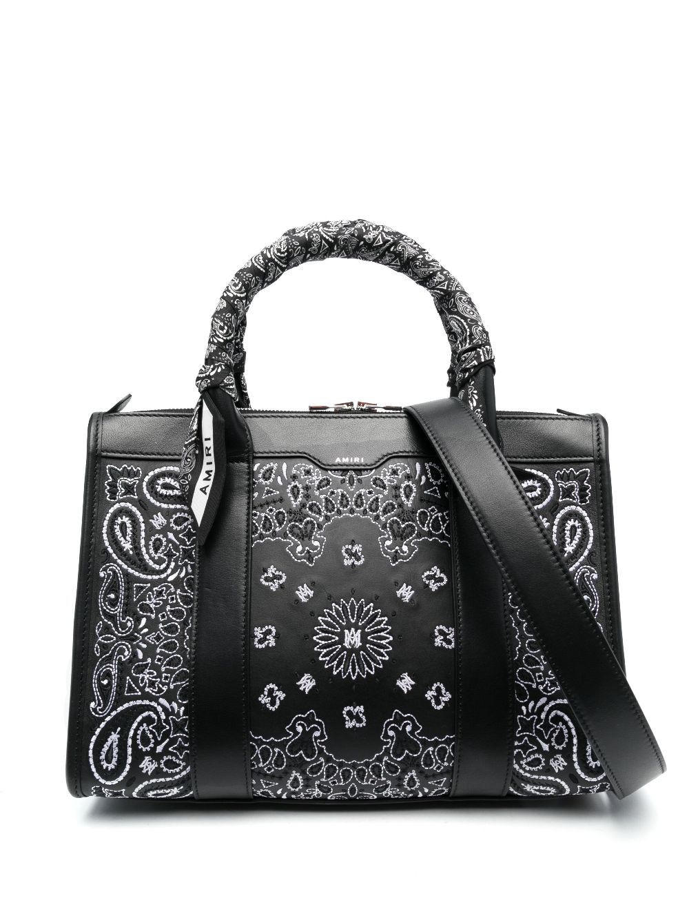 Amiri o1w1db11224 Size: OS / Micro Triangle Leather Tote Bag Black Size ONE SIZE - 1 Thumbnail