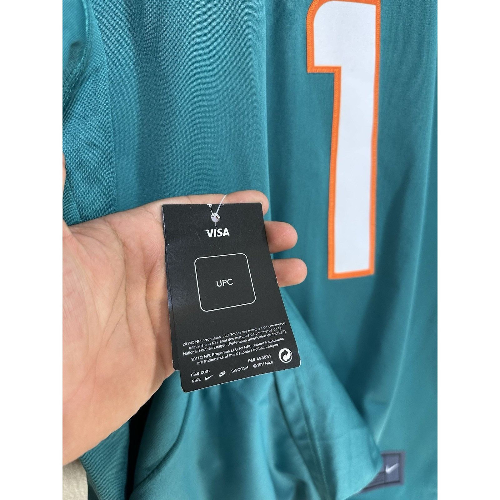 Nike Tua Tagovailoa Nike Men's Jersey #1 Miami Dolphins Size L Size US L / EU 52-54 / 3 - 6 Thumbnail
