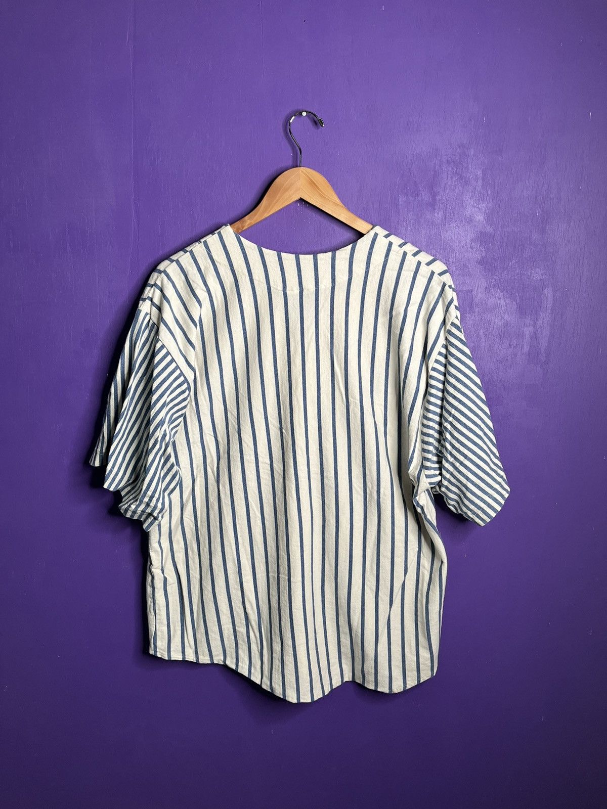 Vintage Vintage 90s Garfield striped baseball jersey Size US XL / EU 56 / 4 - 2 Thumbnail