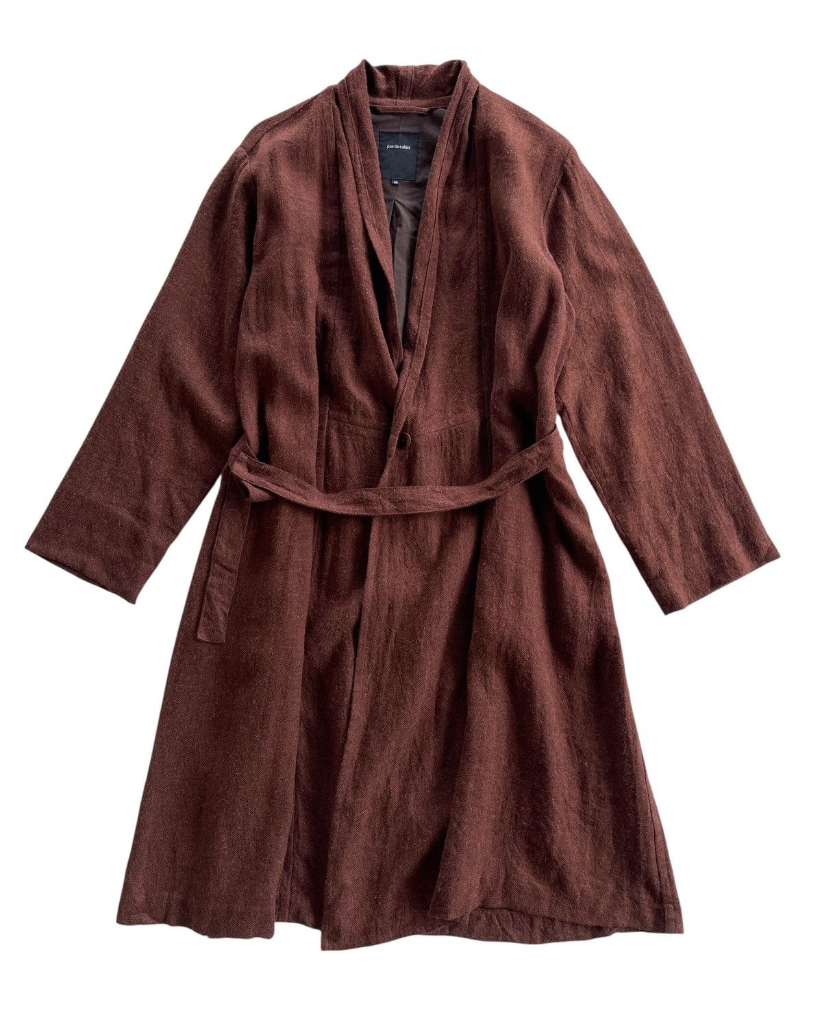Pas de Calais Pas De Calais Linen Single Button Gown Coat Size US M / EU 48-50 / 2 - 2 Thumbnail
