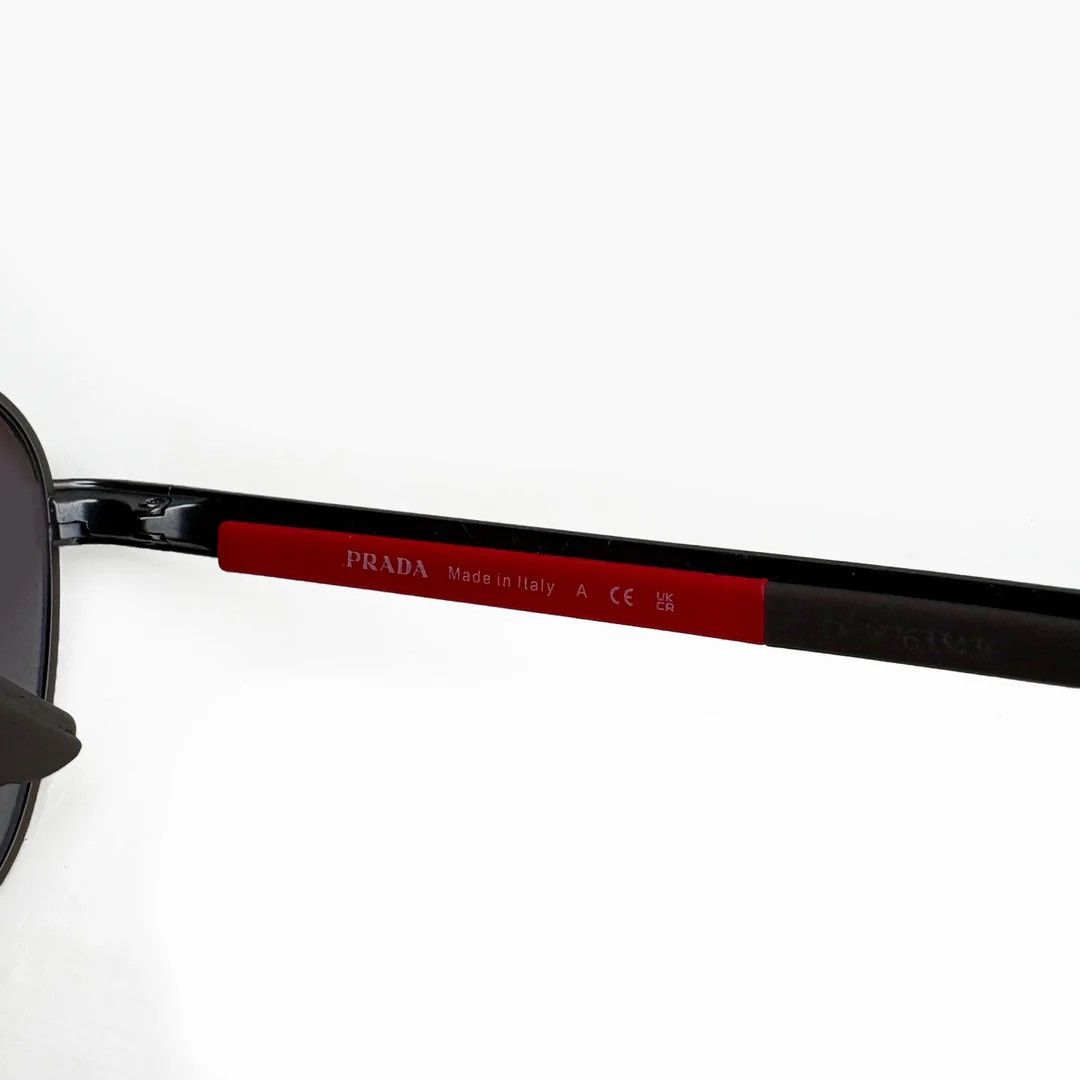 Prada Prada 2000 Vintage Linea Rossa SPS 53X Aviator Sunglasses Size ONE SIZE - 8 Thumbnail