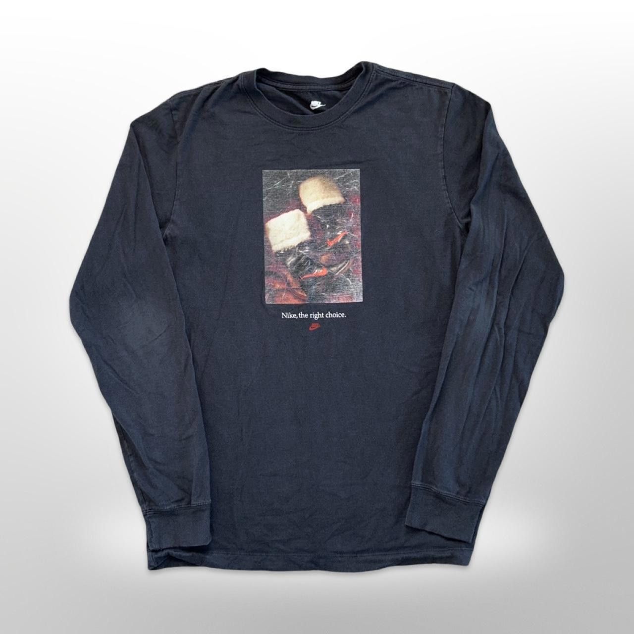 Nike Nike “The Right Choice” Faded Long Sleeve Graphic Tee Size US S / EU 44-46 / 1 - 1 Thumbnail