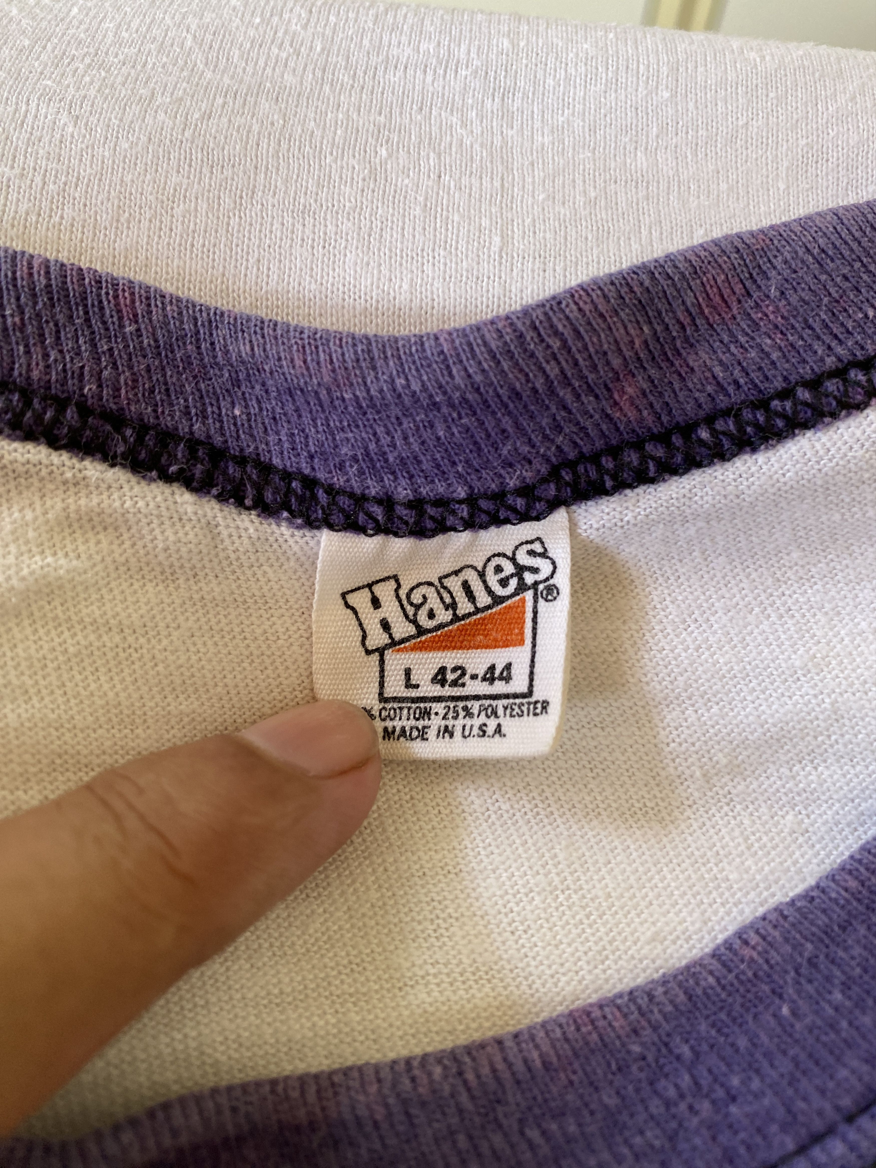 Hanes VINTAGE 90' NIKE RINGER T SHIRT Size US L / EU 52-54 / 3 - 8 Thumbnail