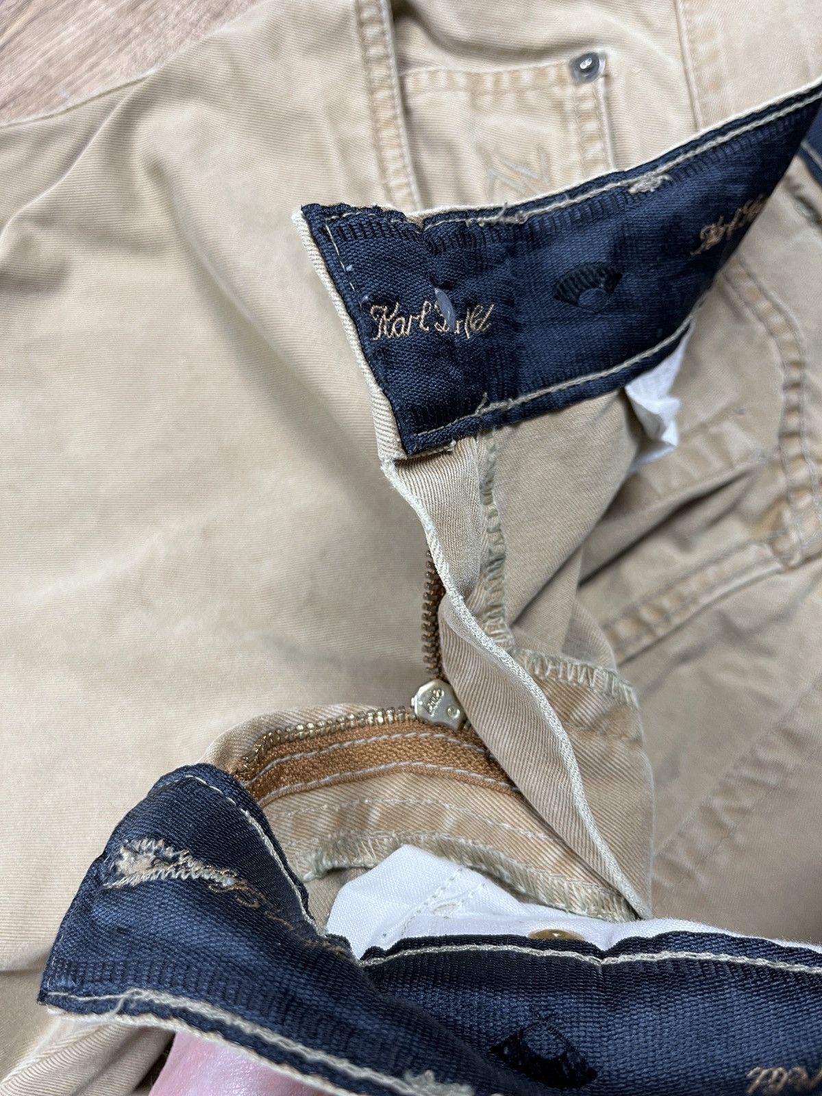 Karl Lagerfeld × Vintage ➕ vintage 90s Karl Lagerfeld archive chino pants lampo zip Size US 32 / EU 48 - 5 Thumbnail