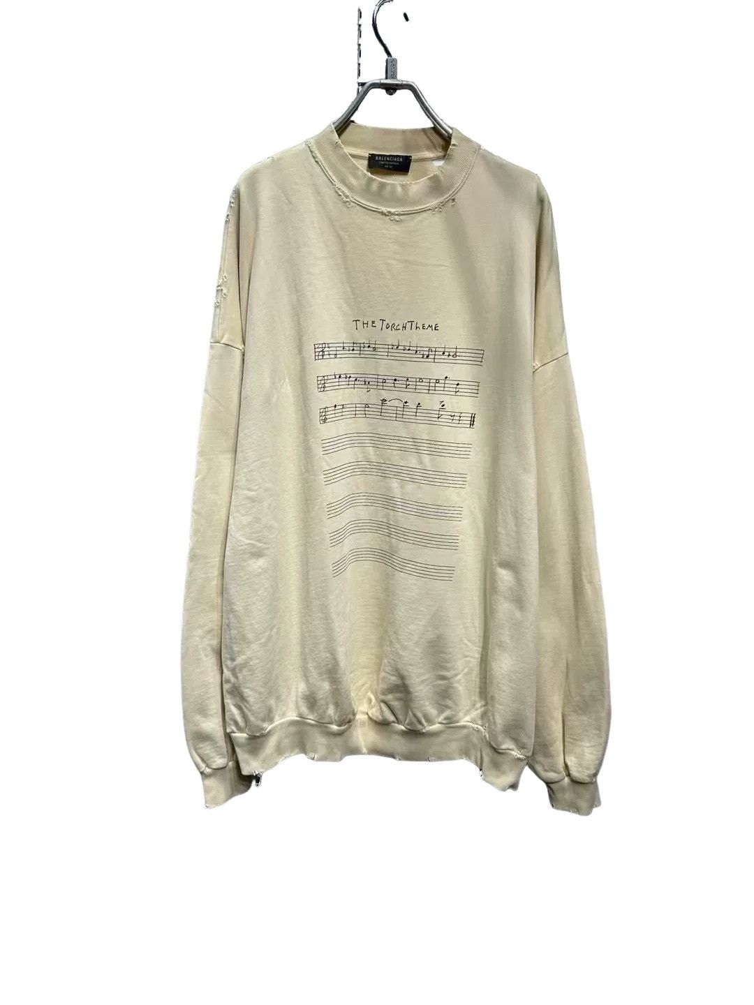 Balenciaga Balenciaga Music Sheet Print Sweatshirt Size 2 Size US M / EU 48-50 / 2 - 1 Thumbnail