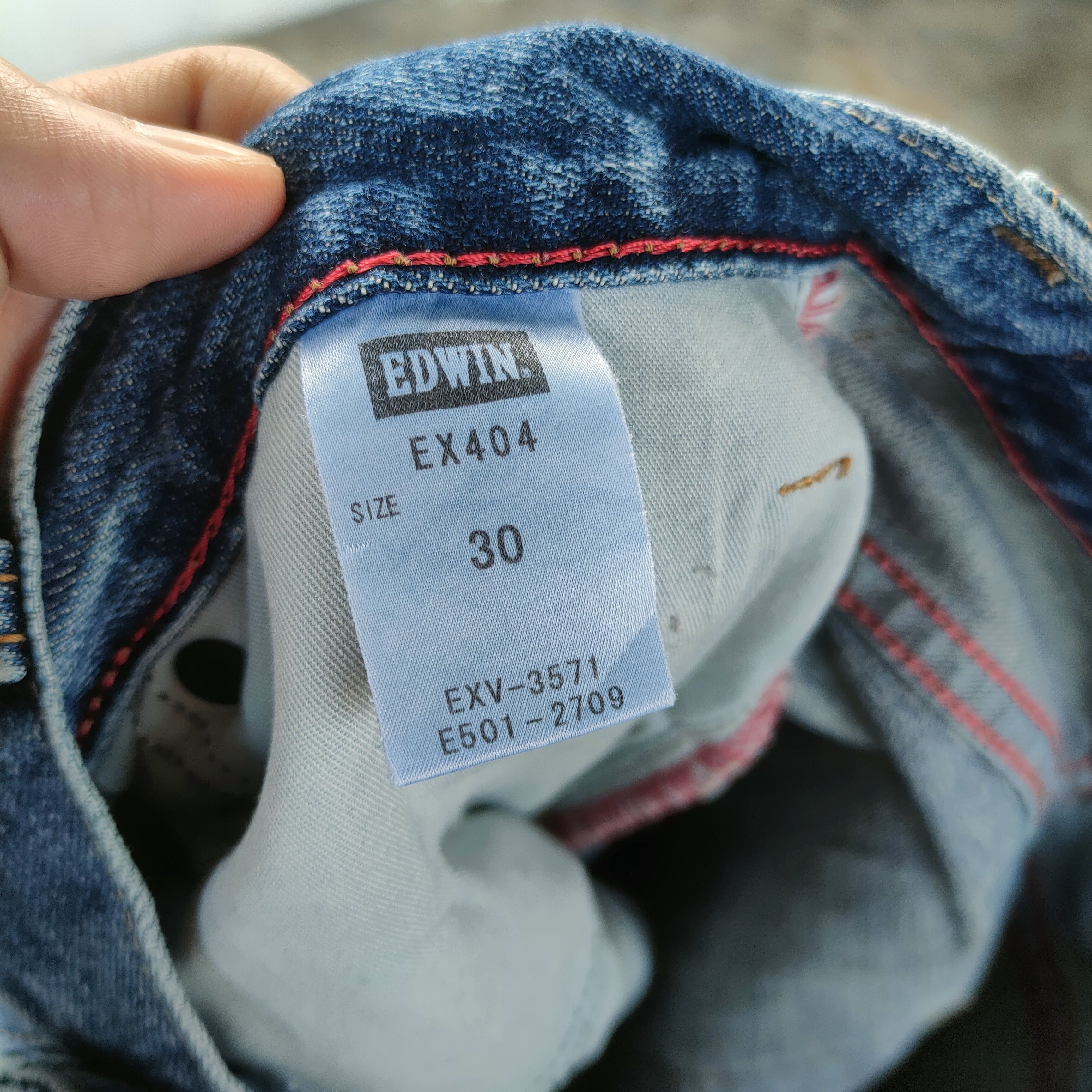 Edwin VINTAGE EDWIN FADED RIPPEP JEAN DENIM PANTS Size US 32 / EU 48 - 12 Thumbnail