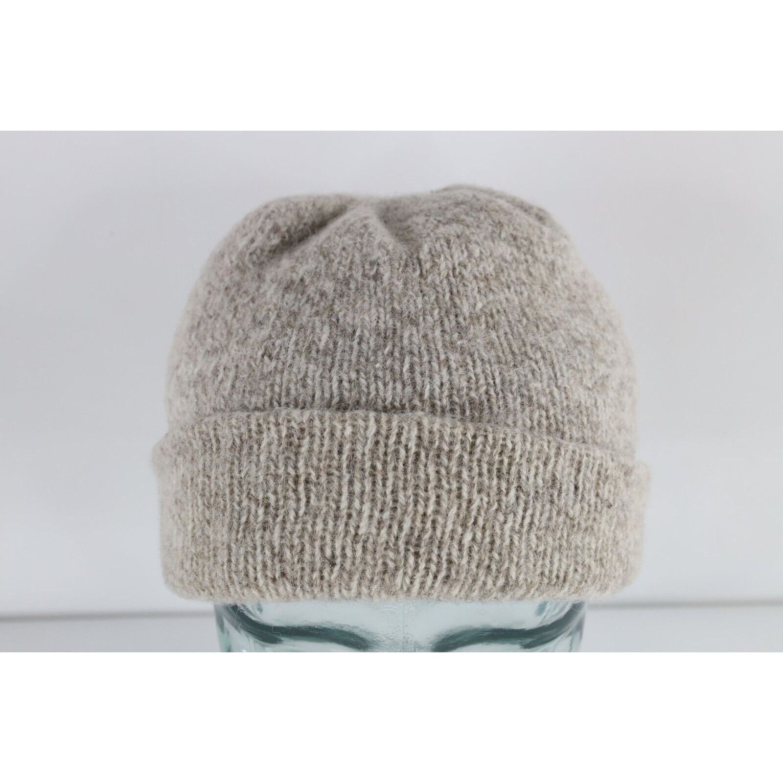 Vintage Vintage 70s Streetwear Blank Wool Knit Winter Beanie Hat Cap Size ONE SIZE - 1 Thumbnail
