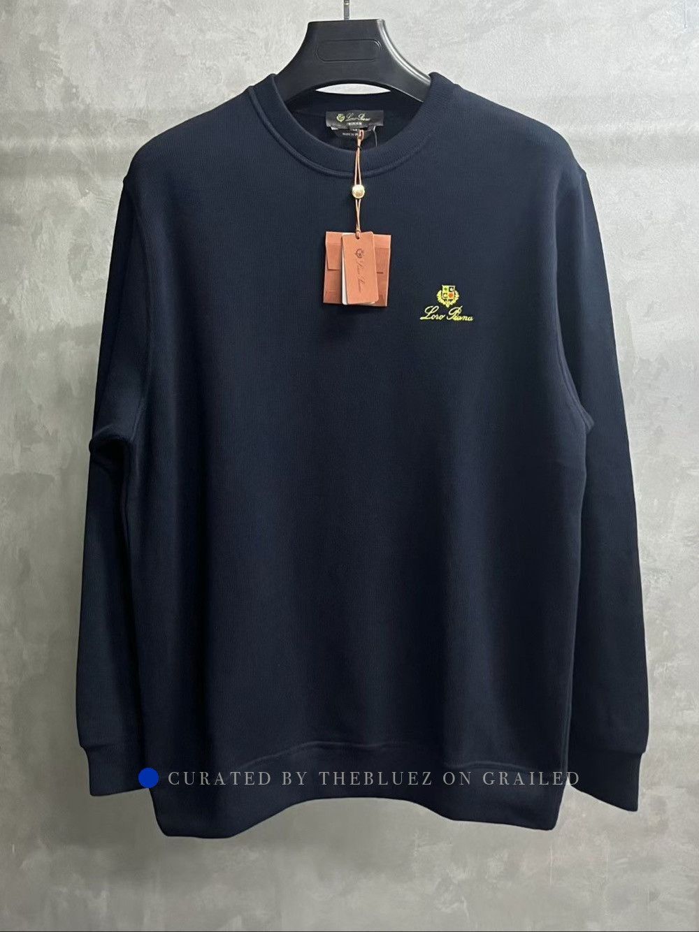 Loro Piana Blue Crewneck Sweatshirt Size M Size US M / EU 48-50 / 2 - 1 Thumbnail