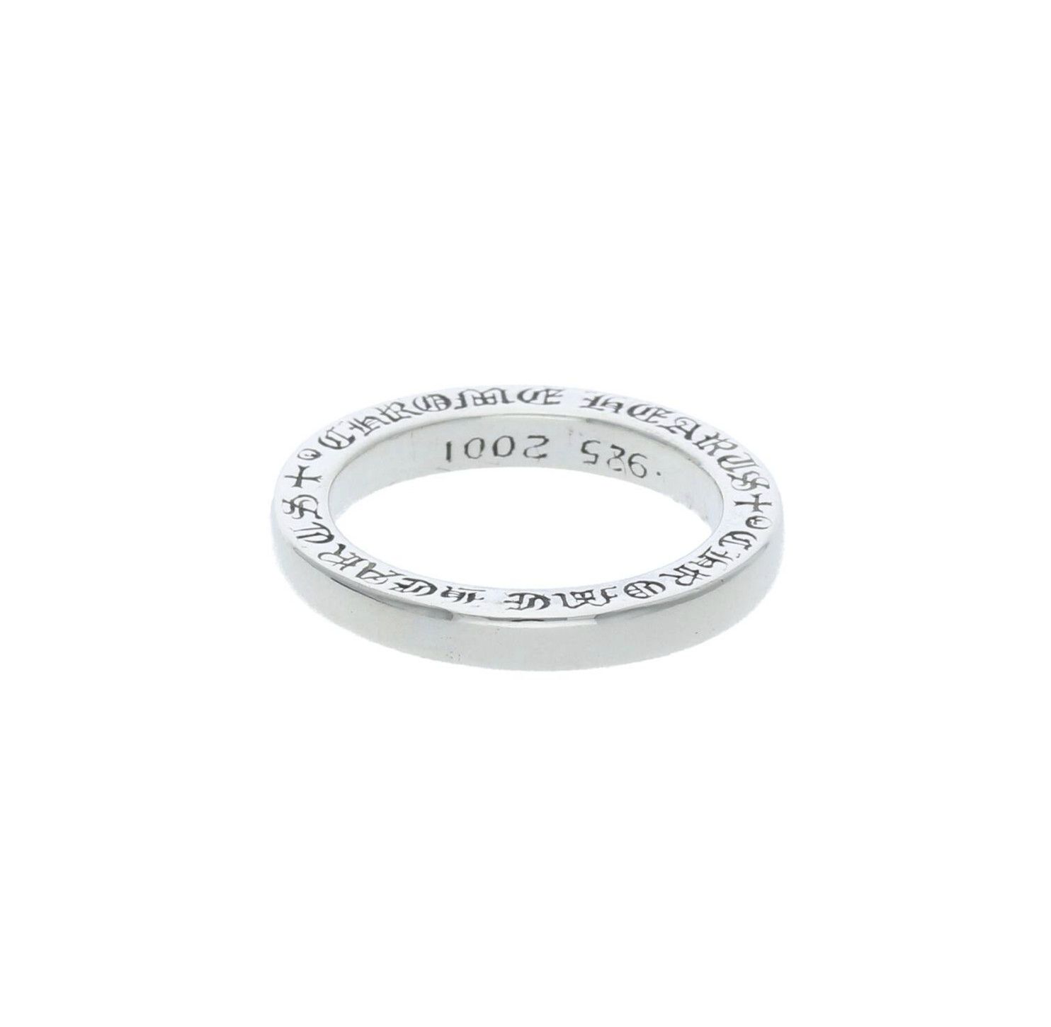 image of Chrome Hearts 3Mm Spacer Ring Us 6 in Silver, Men's
