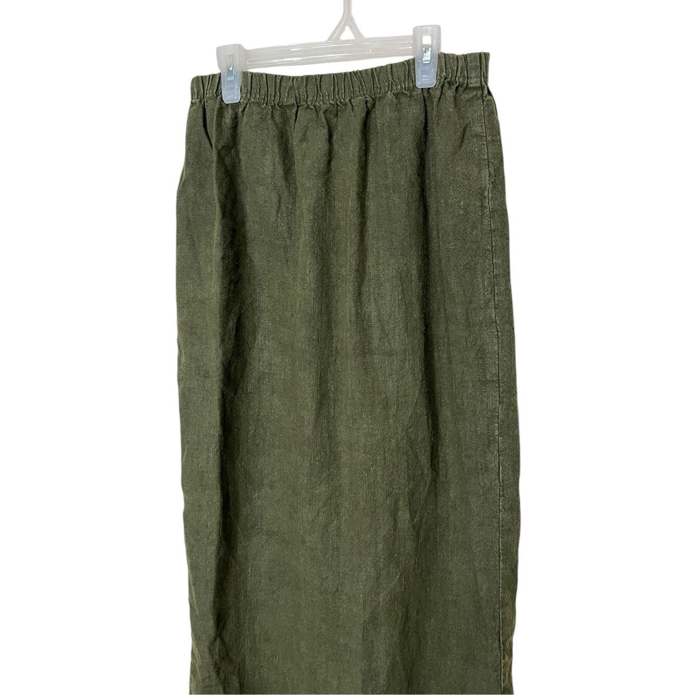 Other Vintage Two Star Dog 100% Hemp Green Maxi Skirt Size Medium Size 28" / US 6 / IT 42 - 2 Thumbnail