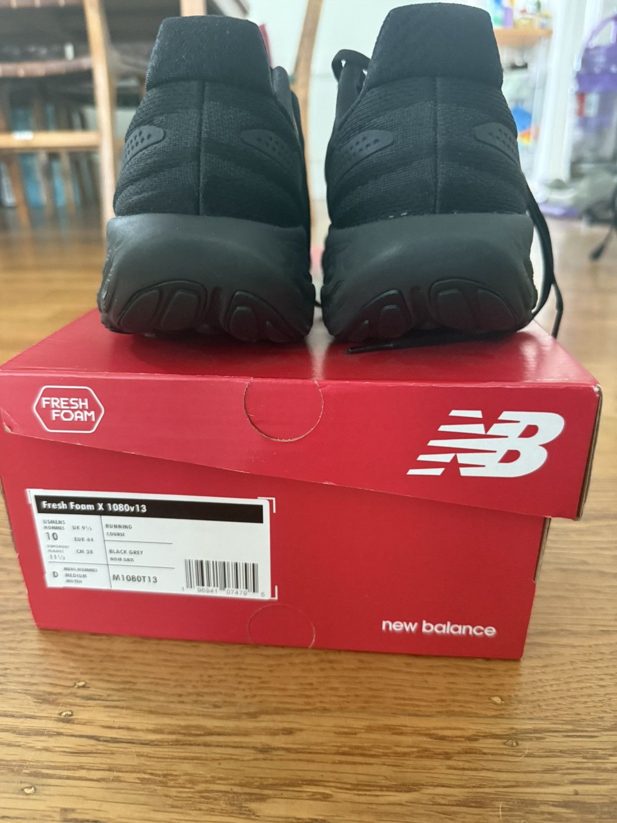 New Balance New Balance Fresh Foam X 1080v13 – Triple Black (US 10) Size US 10 / EU 43 - 4 Thumbnail