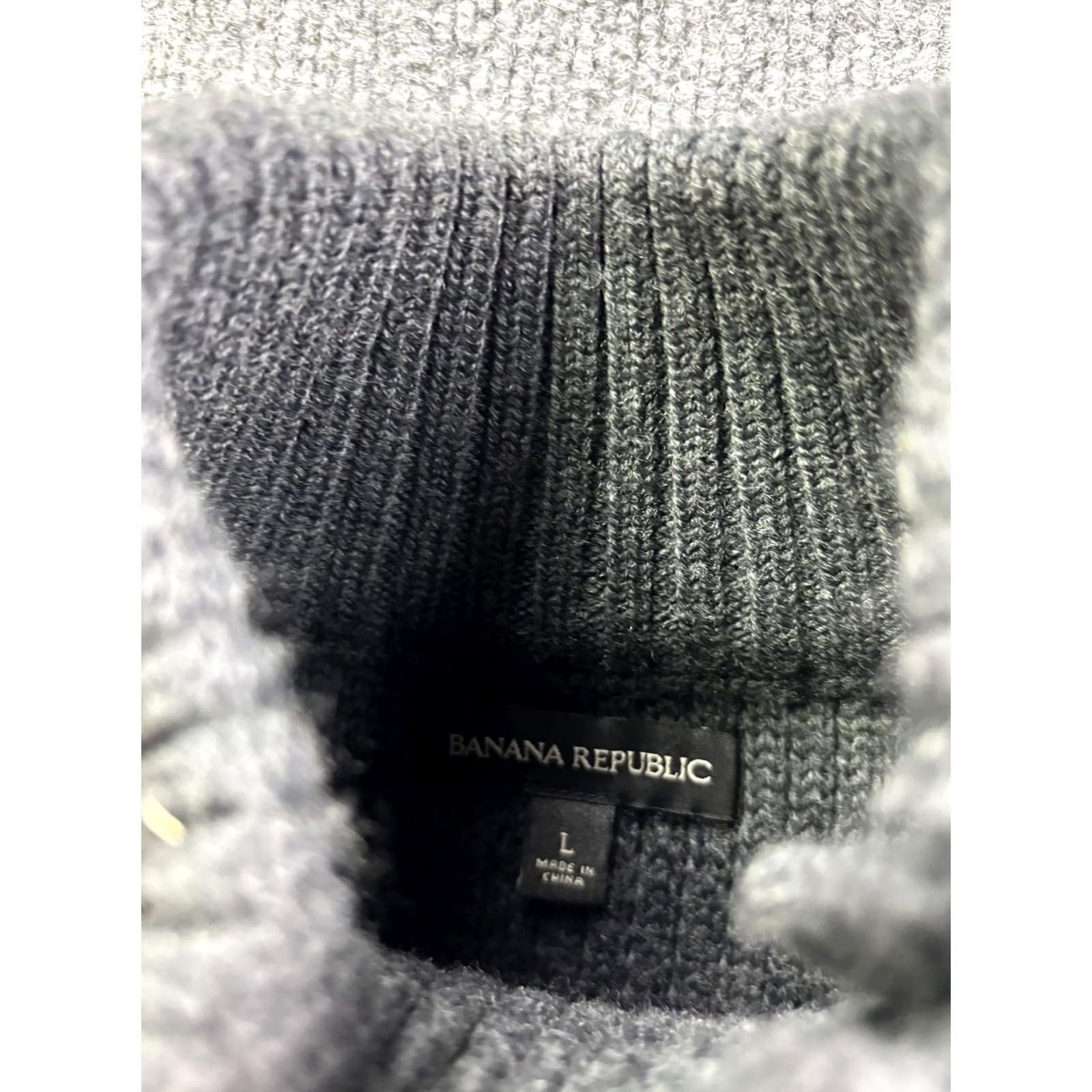 Banana Republic Banana Republic Sweater Mens L Gray Merino Wool Mock Neck Pullover Button Knit Thermal Size US L / EU 52-54 / 3 - 2 Thumbnail