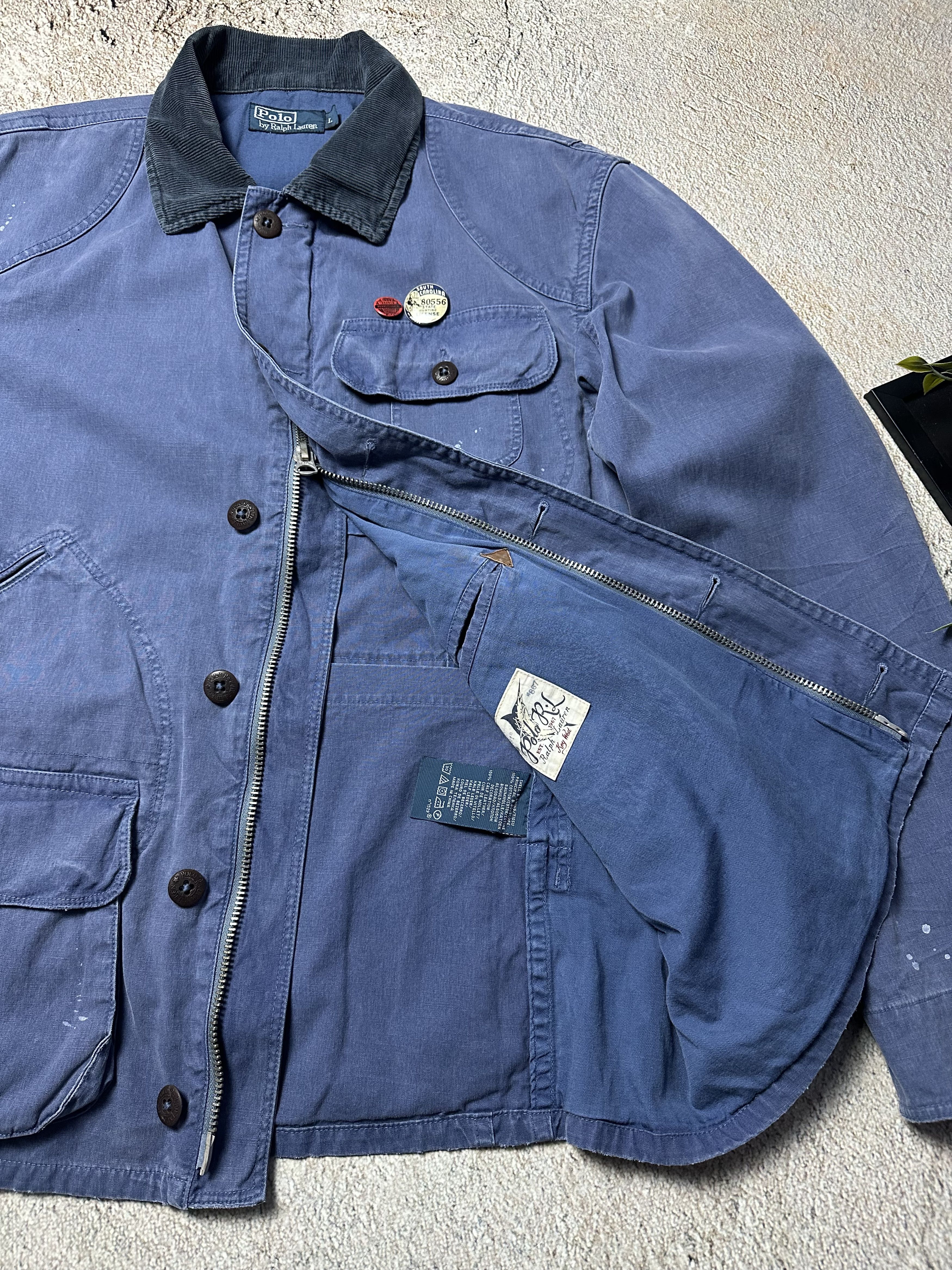 Polo Ralph Lauren × Ralph Lauren × Vintage Vintage polo ralph lauren jacket indigo mohawk RRL Size US L / EU 52-54 / 3 - 9 Thumbnail