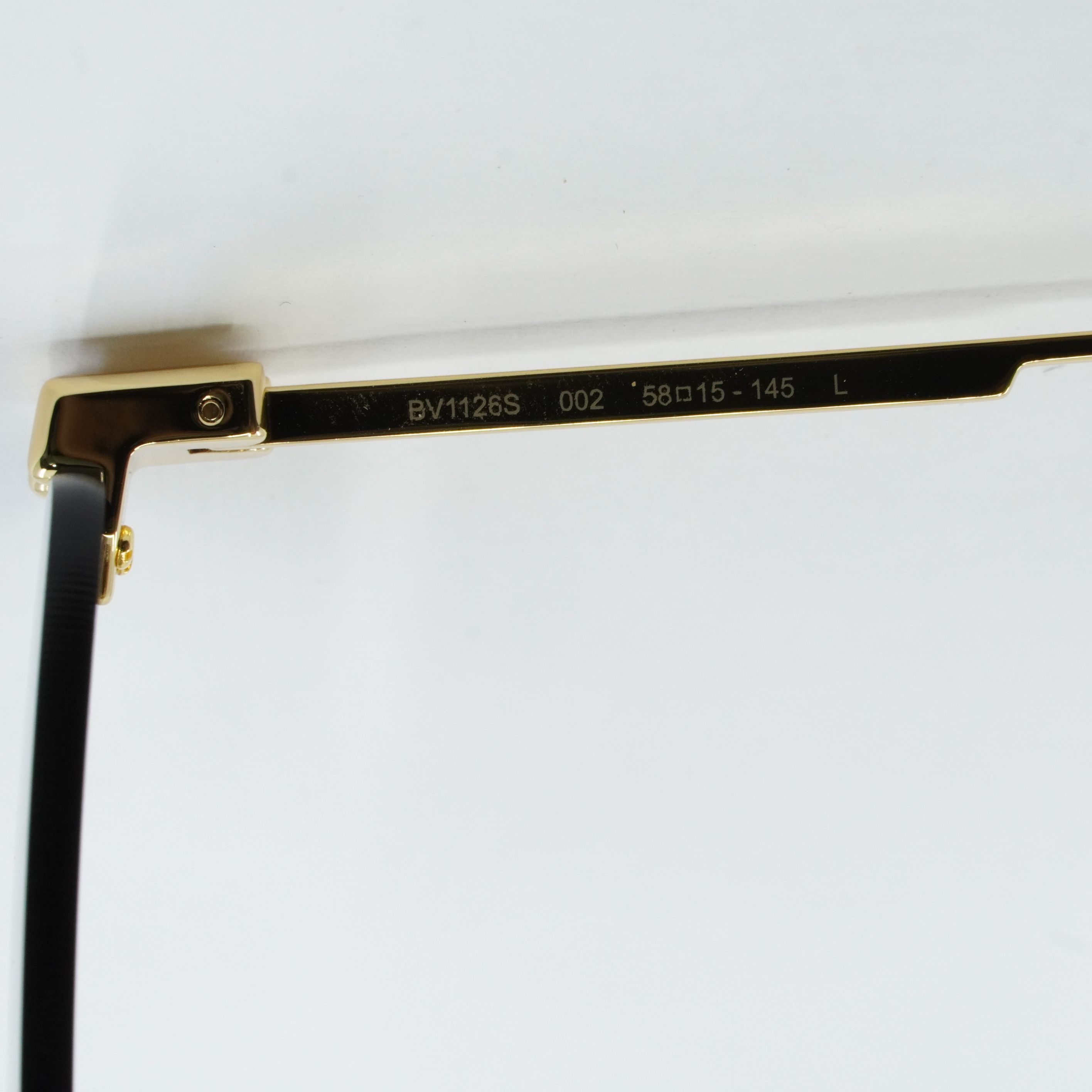 Bottega Veneta Bottega Veneta BV1126S 002 Sunglasses Gold Rectangle Frame Size ONE SIZE - 8 Thumbnail
