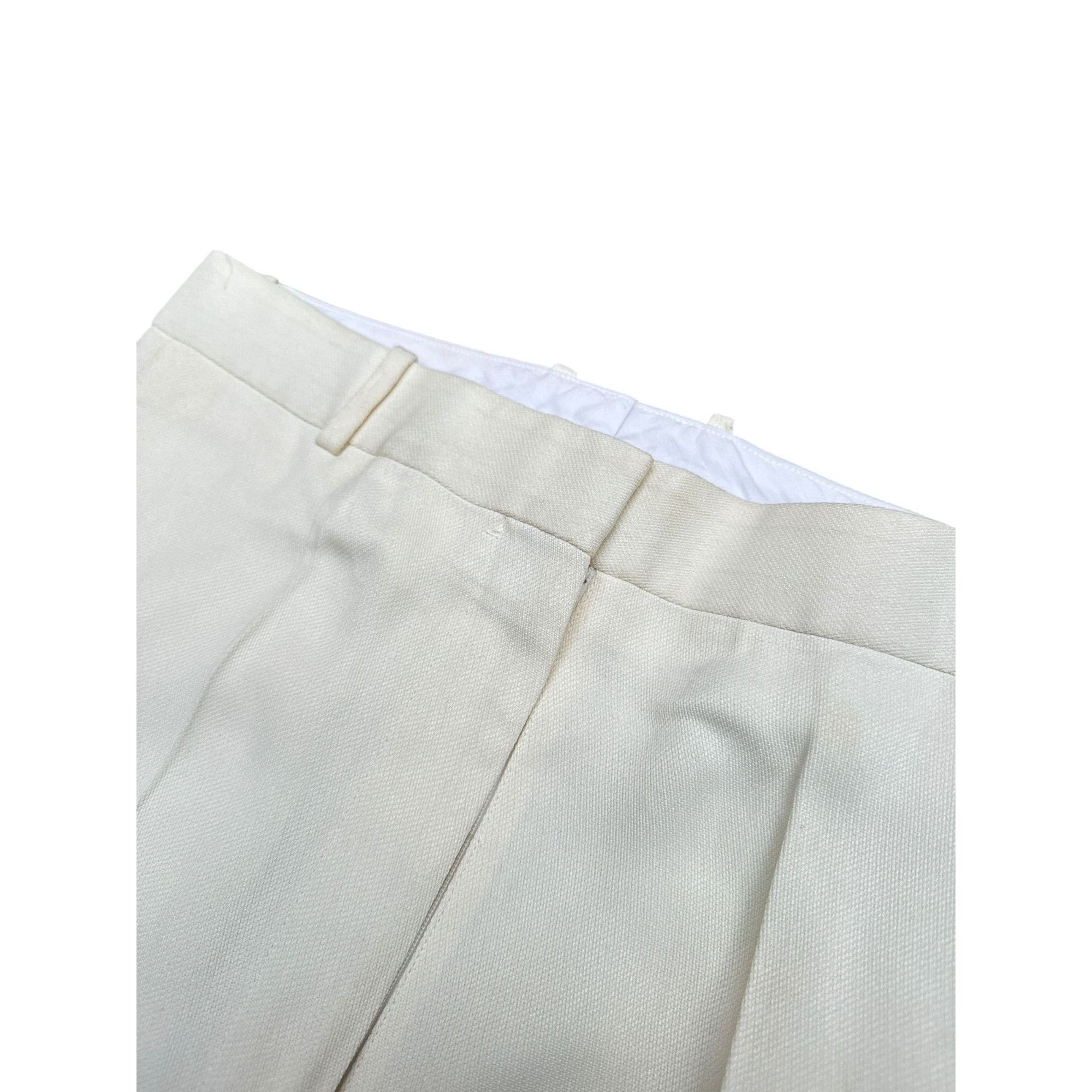 Celine Phoebe Philo SS 2015 Ecru Straight Pants Size 28" / US 6 / IT 42 - 7 Thumbnail