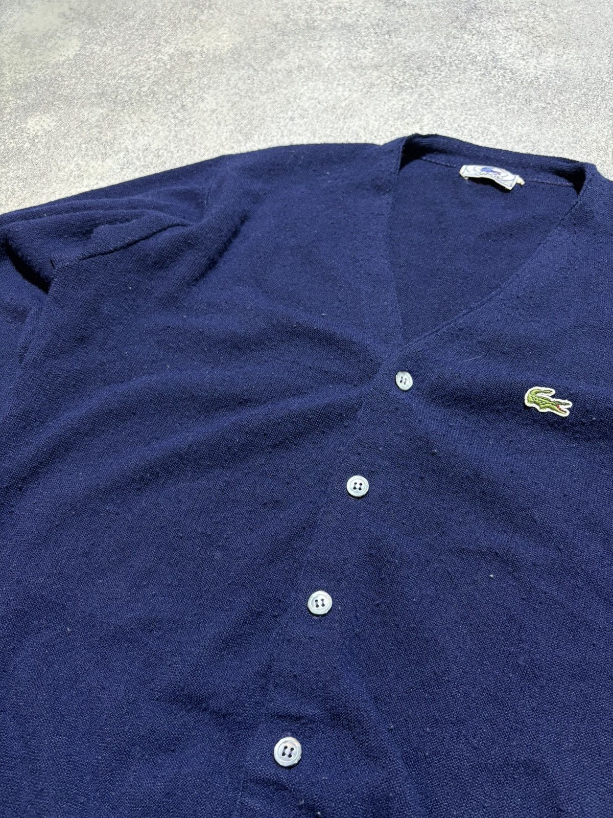 Lacoste Vintage Lacoste Izod Wool Cardigan Knit Sweater Preppy Logo🐊 Size US L / EU 52-54 / 3 - 6 Thumbnail