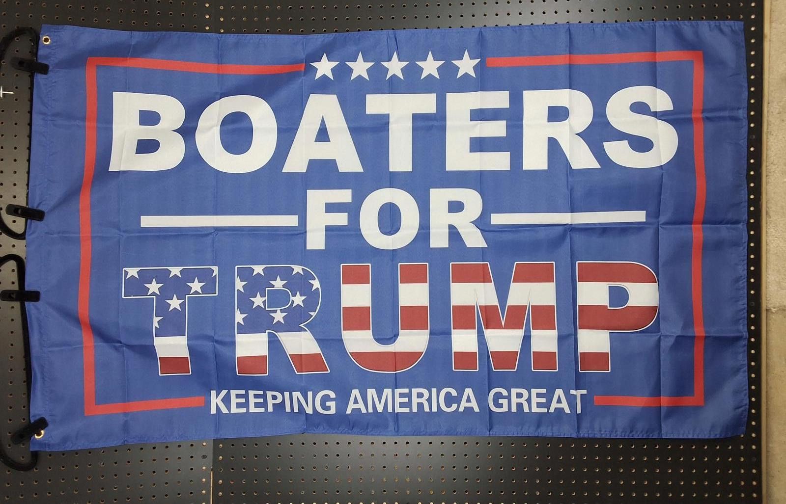 Donald Trump Trump Boaters Flag - Patriotic Outdoor Decor! Size ONE SIZE - 1 Thumbnail
