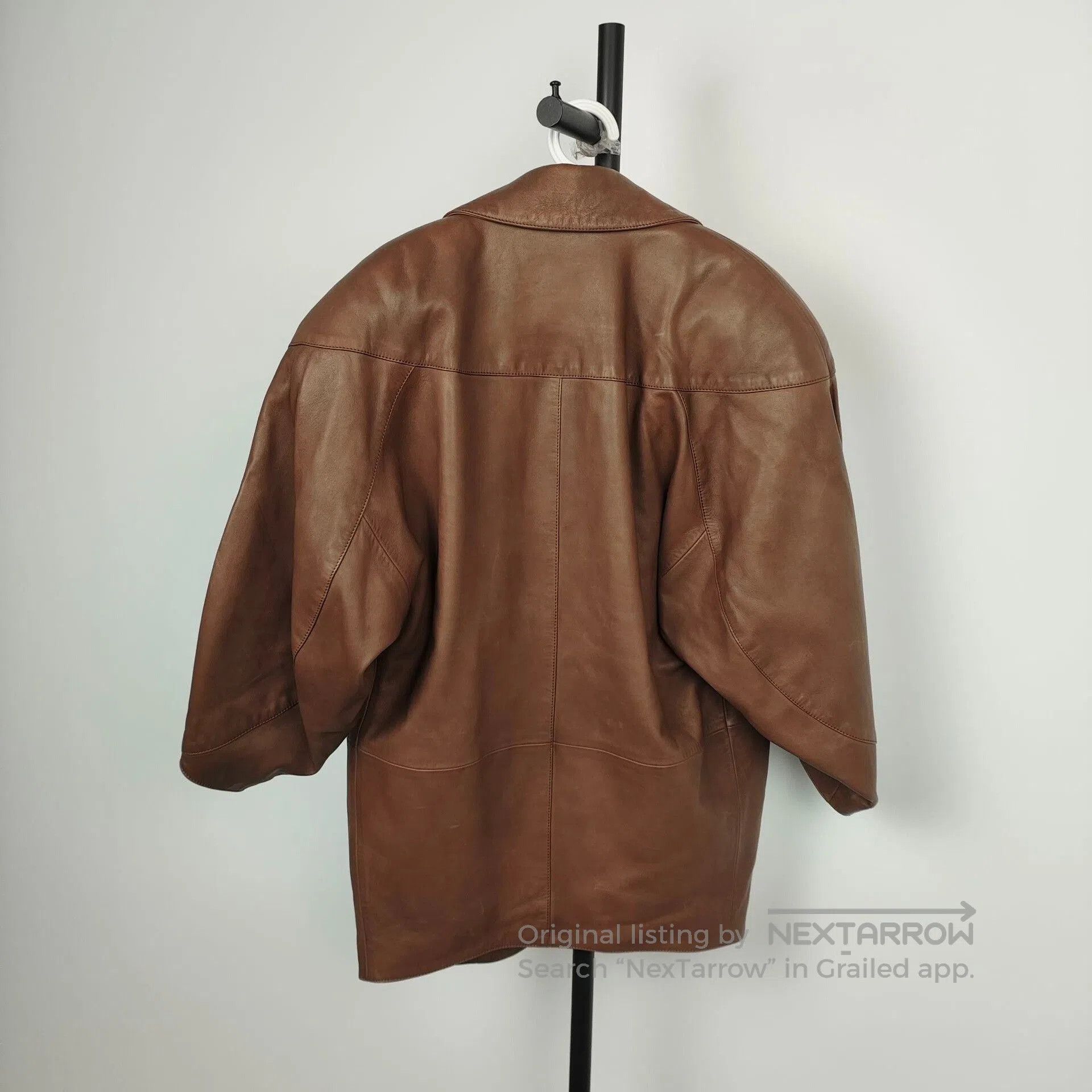 Yves Saint Laurent YSL Vintage Brown Lambskin Leather Jacket. Size S / US 4 / IT 40 - 2 Thumbnail