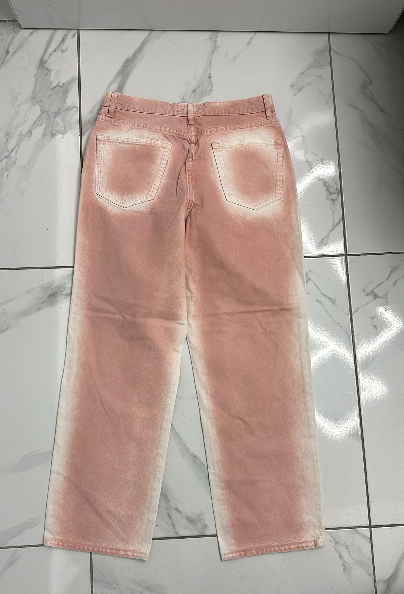 Stussy × Vintage Stussy Spray Dye Big OL' Jeans "Faded Pink" Size 30 Size US 30 / EU 46 - 3 Thumbnail